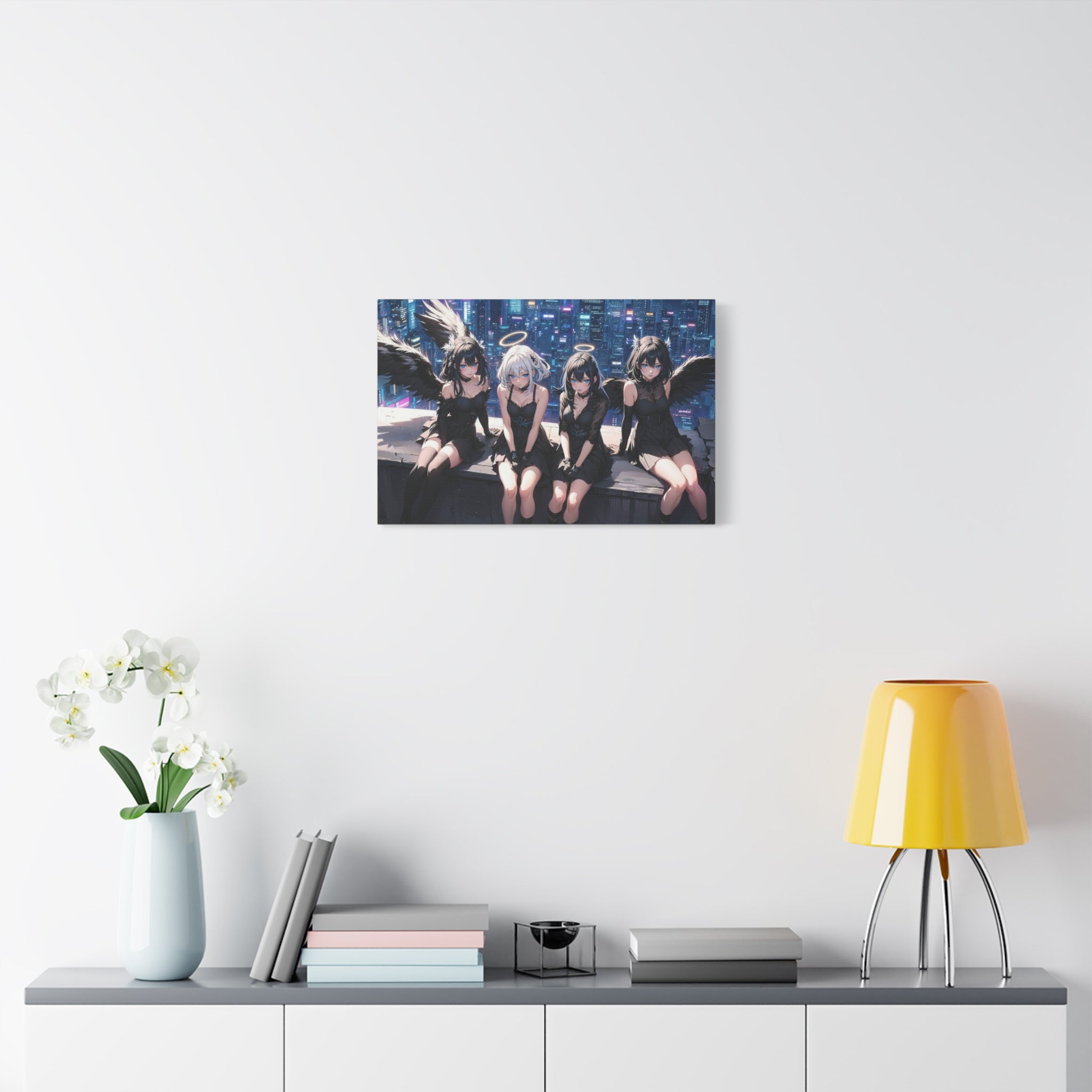 canvas-print-anime-angels-anime-lover-canvas-wall-art-matte-stretched-wall-art-beautiful-anime-girls-decor-anime-print-anime-