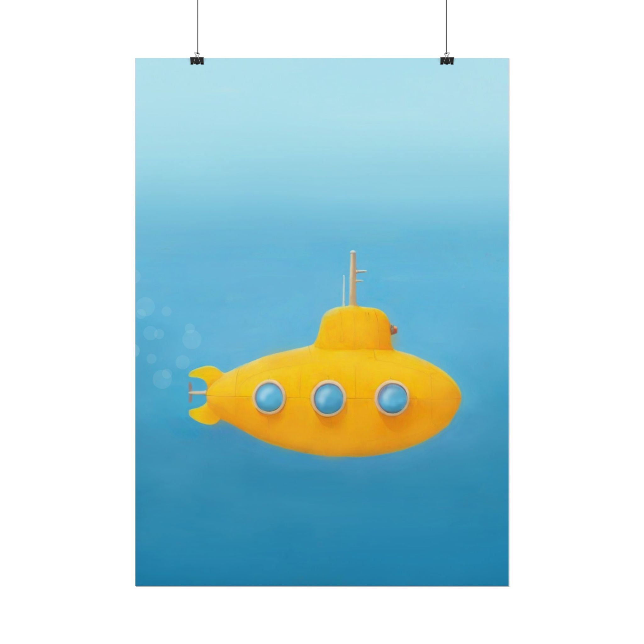 yellow-submarine-nursery-poster-art-fine-art-poster-wall-art-submarine-print-yellow-nursery-decor-gender-neutral-nursery