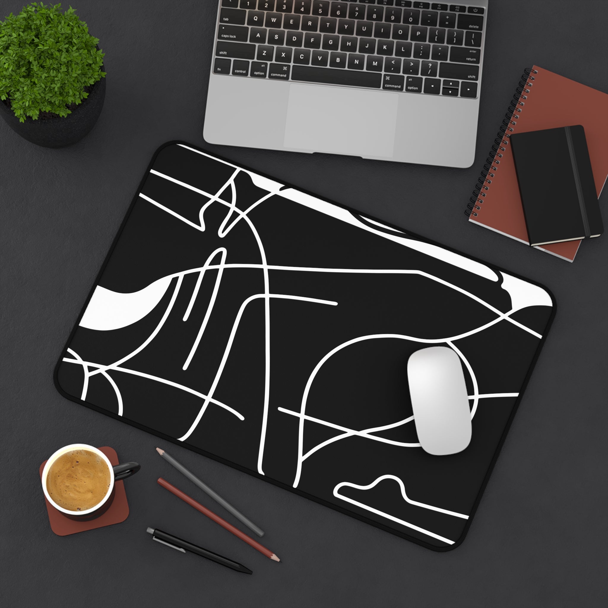 abstract-lines-monochrome-mouse-pad-abstract-art-desk-mat-sleek-black-and-white-desk-pad-minimalist-mouse-pad