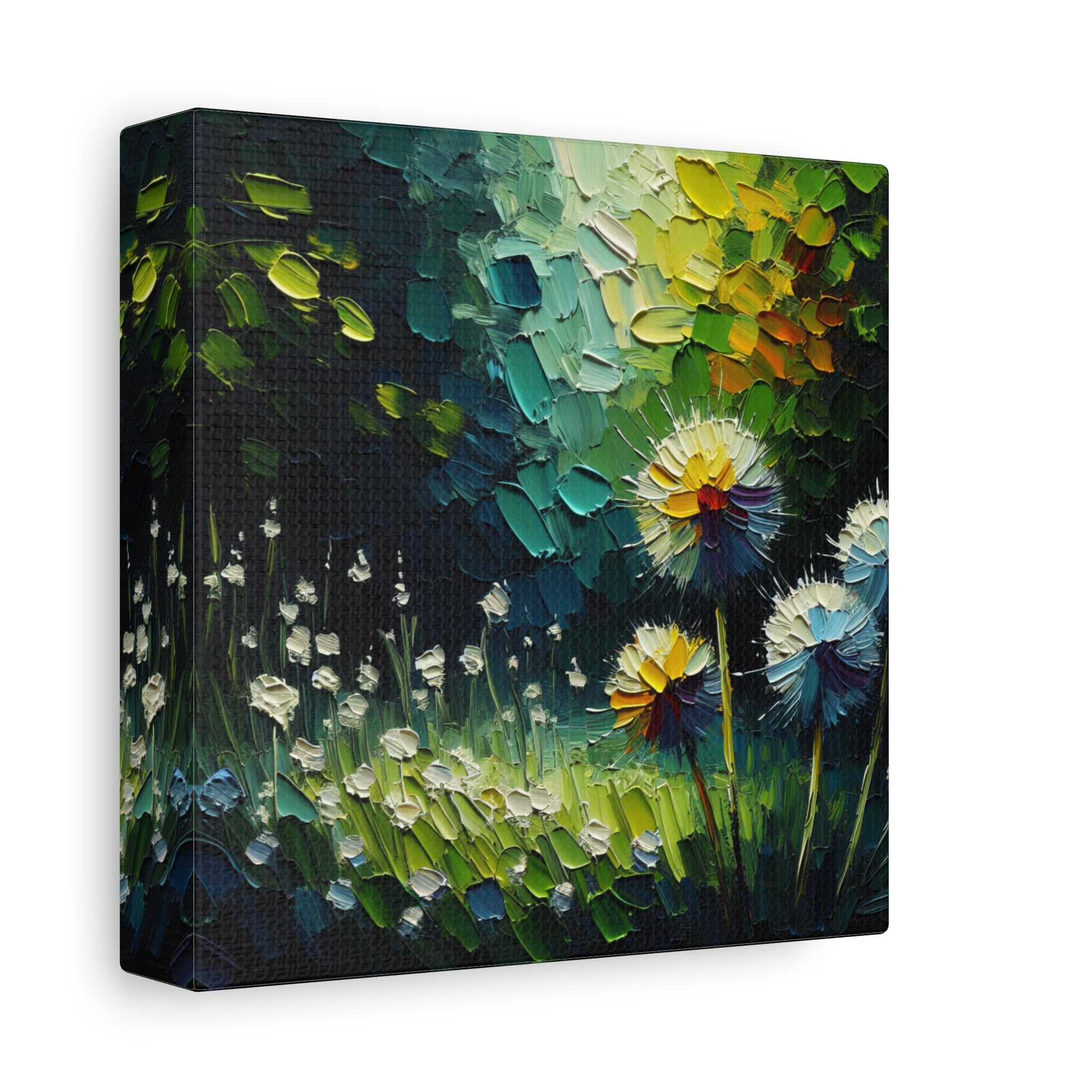 canvas-print-impasto-dandelion-wall-art-matte-canvas-oil-painting-stretched-wall-art-home-decor-floral-print-gift-for-nature-