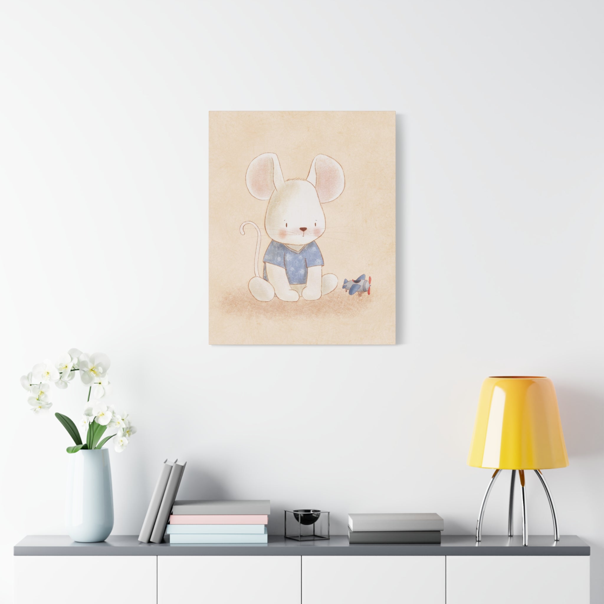 canvas-wall-art-cute-mouse-nursery-decor-baby-mouse-print-nursery-art-cute-mouse-decoration-baby-nursery-cute-animals