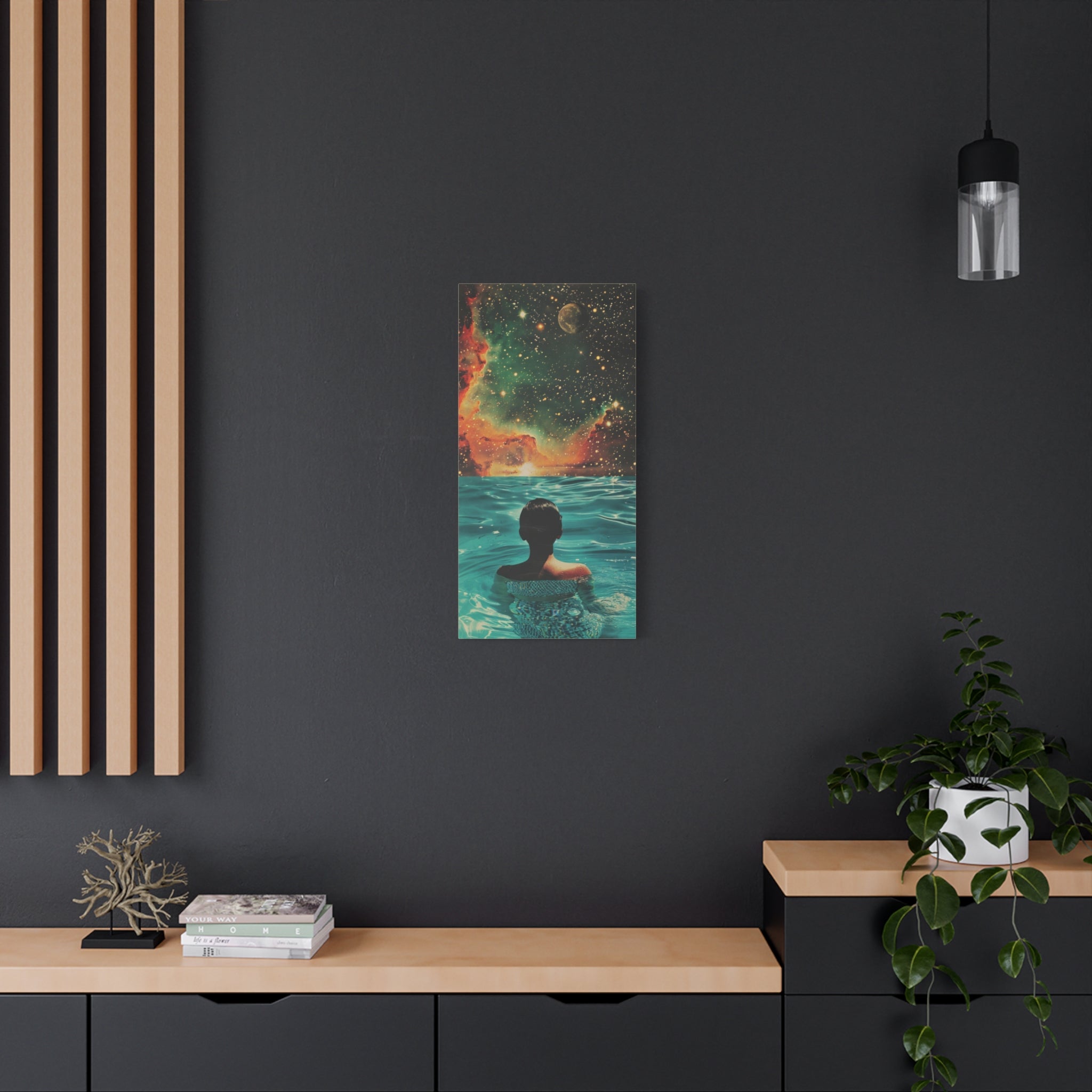 canvas-wall-art-galaxy-swimming-aesthetic-decor-stretched-matte-canvas-unique-home-decoration-space-themed-room-decor-cool-wa