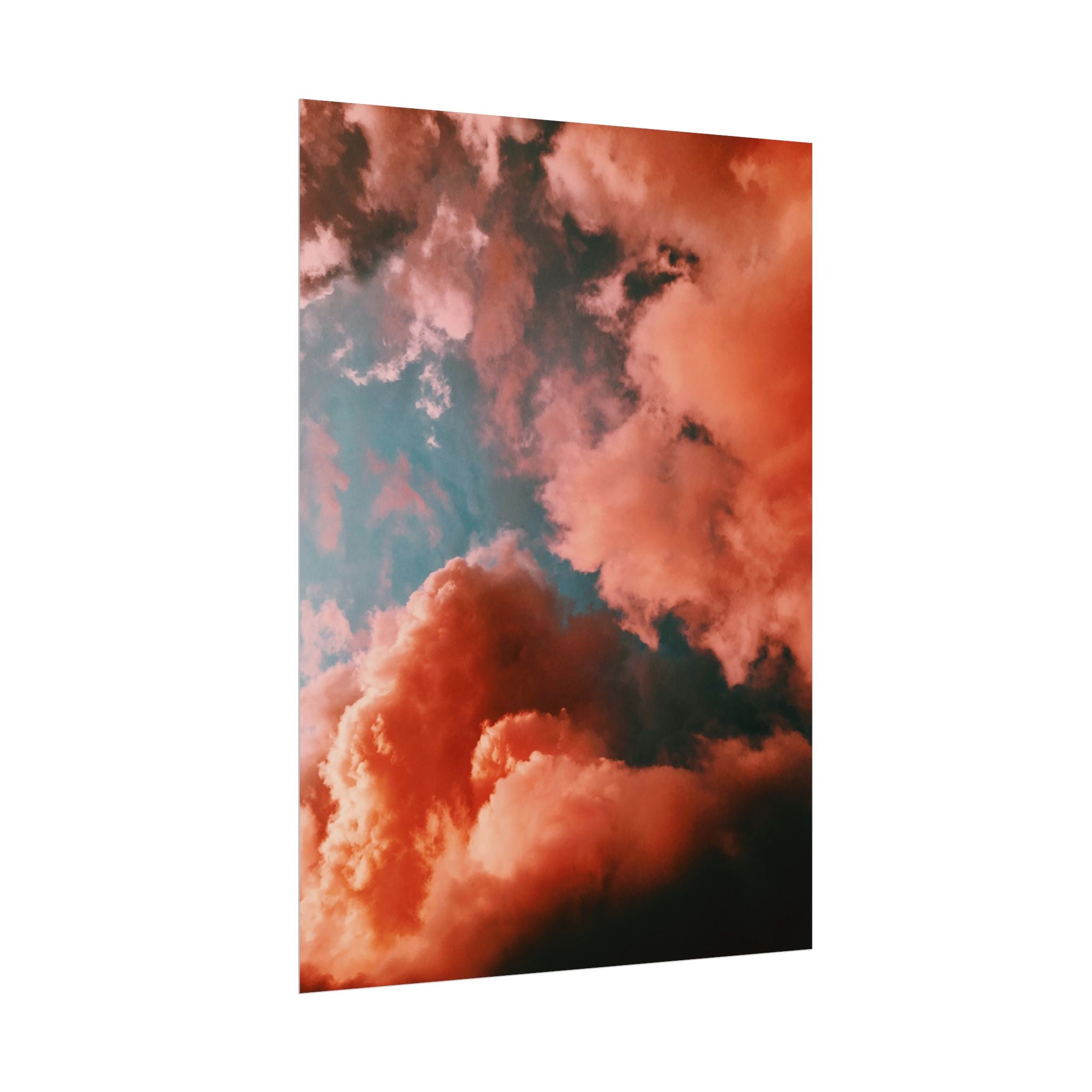 pinkish-cloud-sunset-poster-print-pink-wall-art-sunset-artwork-home-wall-decor-room-decoration-wall-hanging