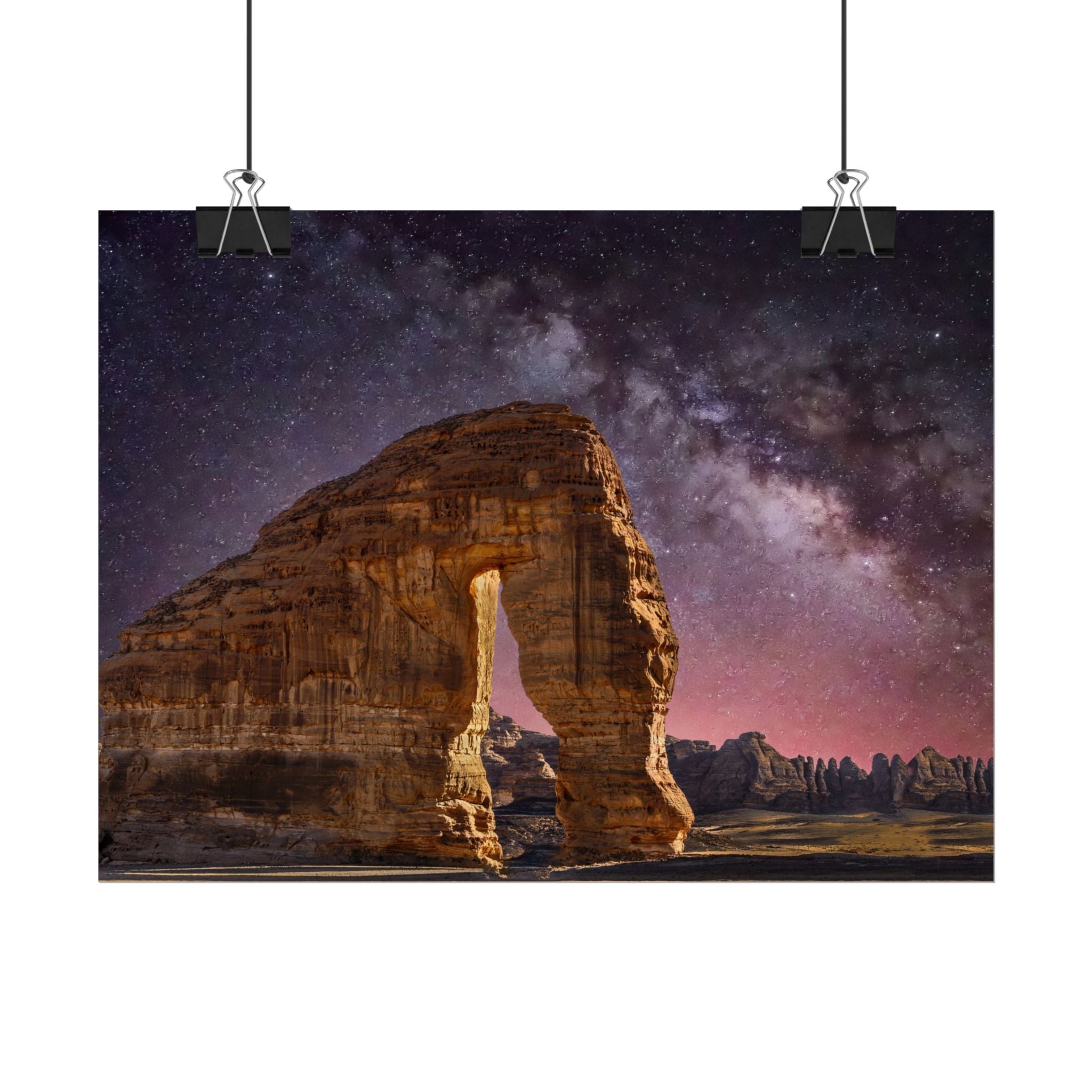 desert-landscape-poster-print-milky-way-poster-wall-art-milky-way-decor-artwork-unique-home-decor-starry-night-picture