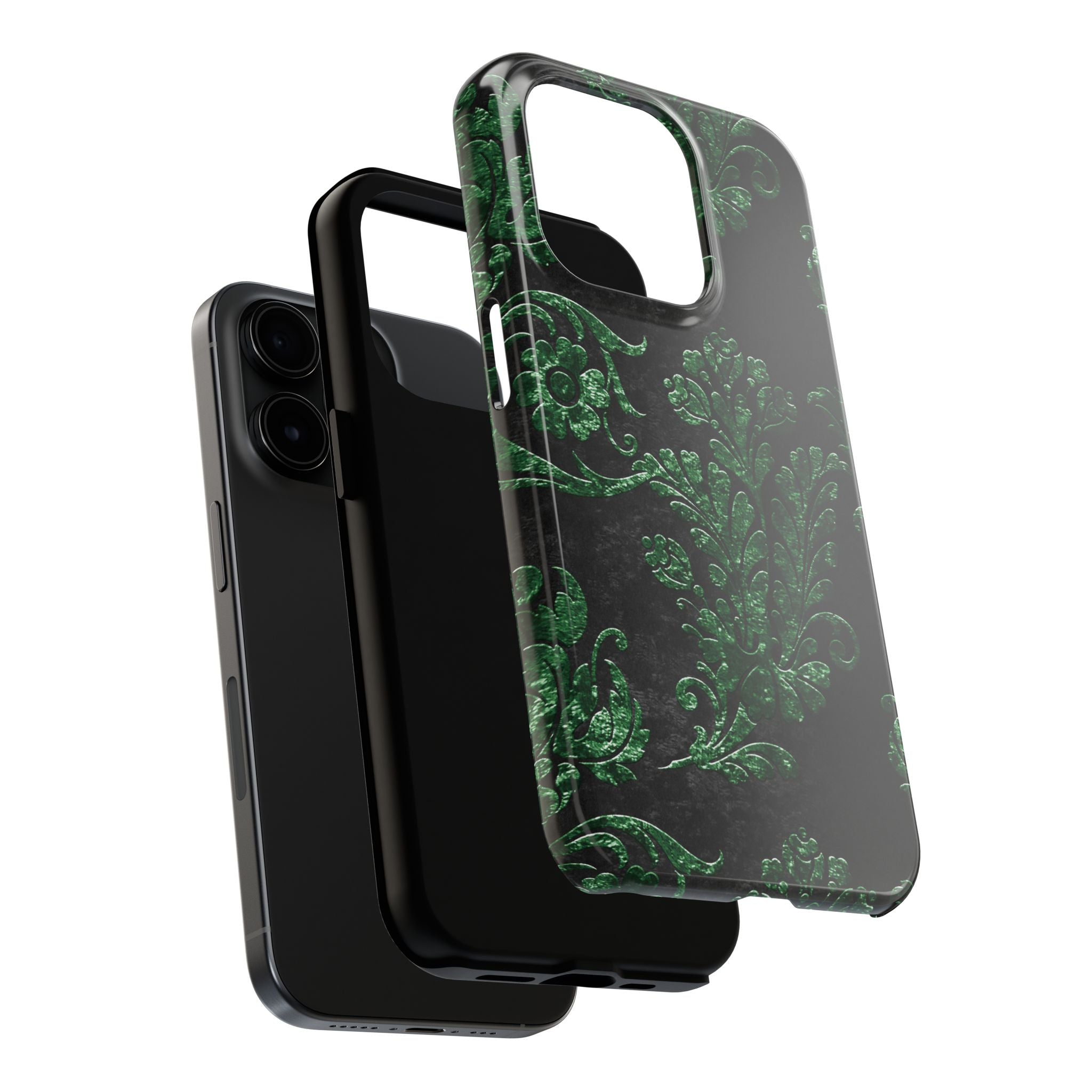 embossed-emerald-velvet-tough-iphone-case-protective-iphone-cover-heavy-duty-iphone-case-rugged-phone-case-durable-smartphone