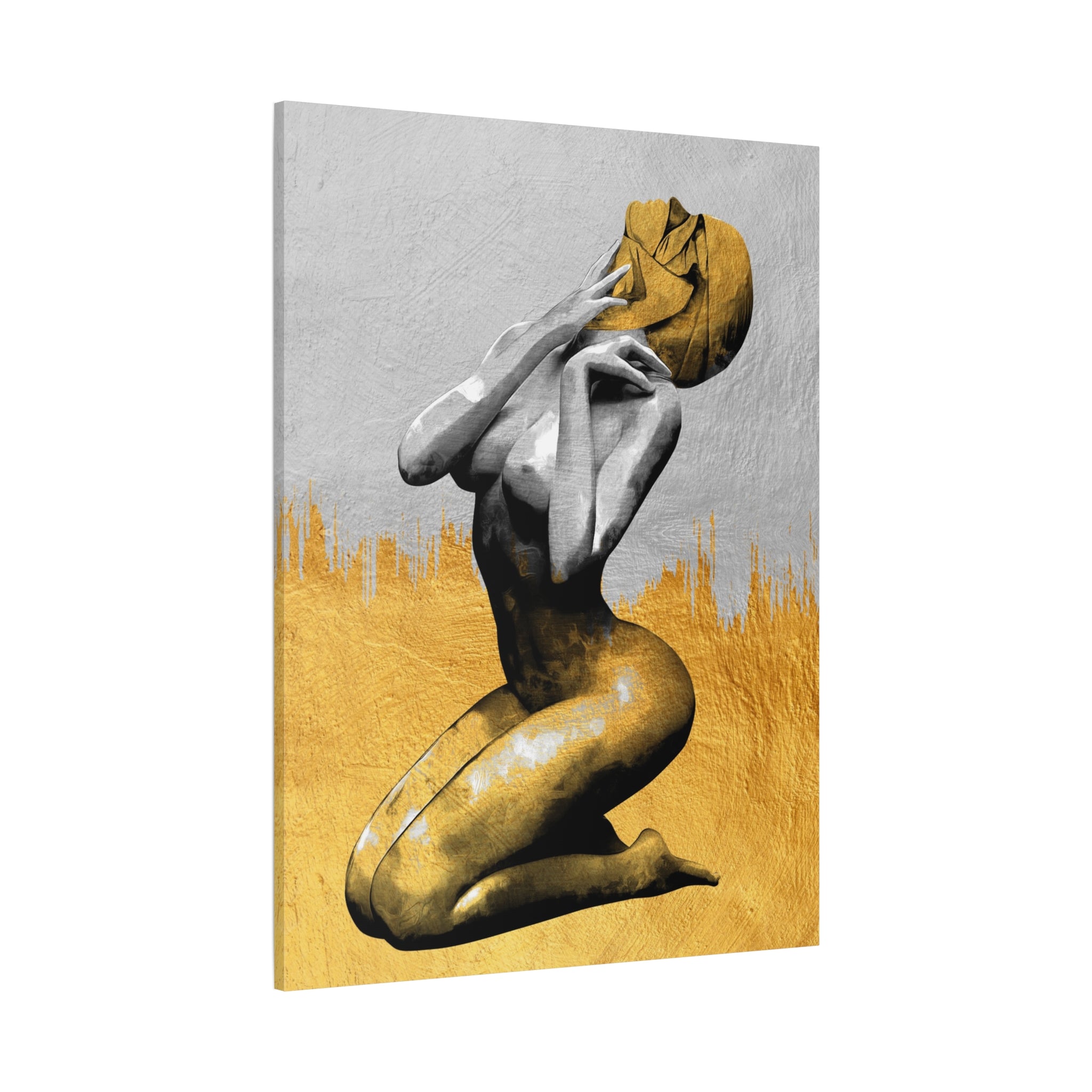 canvas-print-modern-art-nude-art-golden-decor-stretched-matte-canvas-wall-art-for-living-room-alternative-art-print-artwork