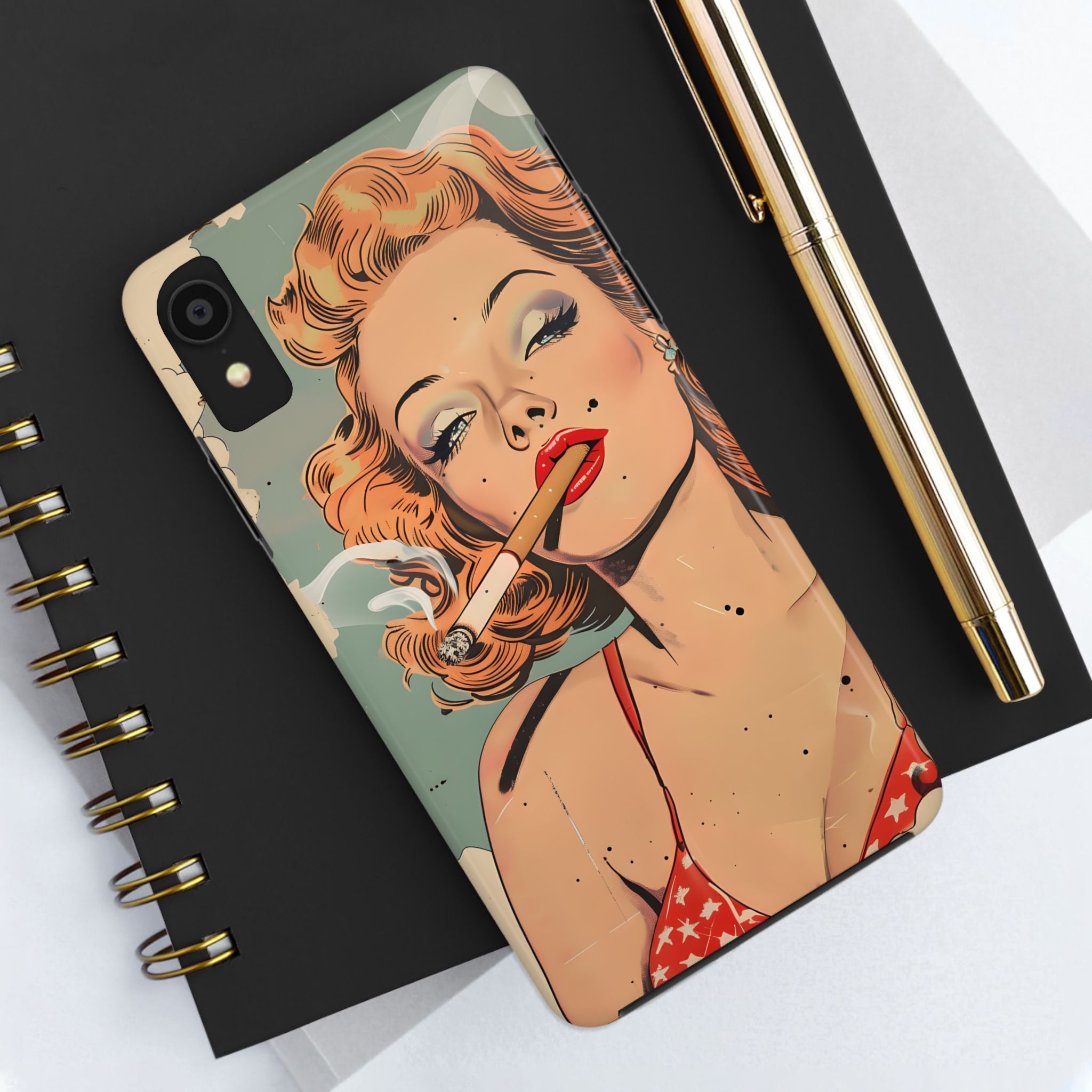 tough-phone-cases-vintage-pin-up-girl-iphone-cover-strong-phone-protector-retro-pinup-design-protective-smartphone-case