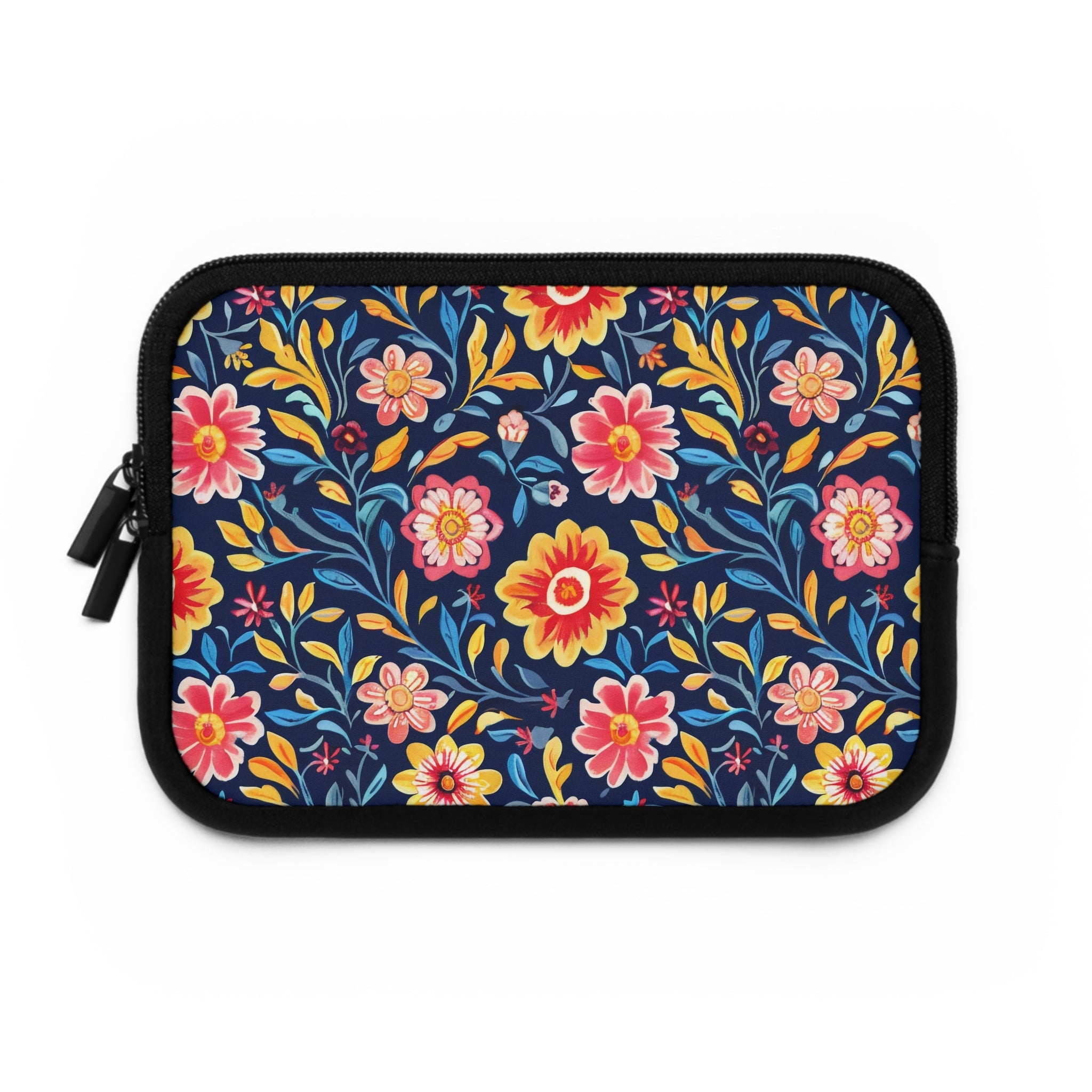aesthetic-floral-laptop-sleeve-protective-cover-for-tech-yellow-blue-design-macbook-air-15-sleeve-floral-computer-bag-tablet-
