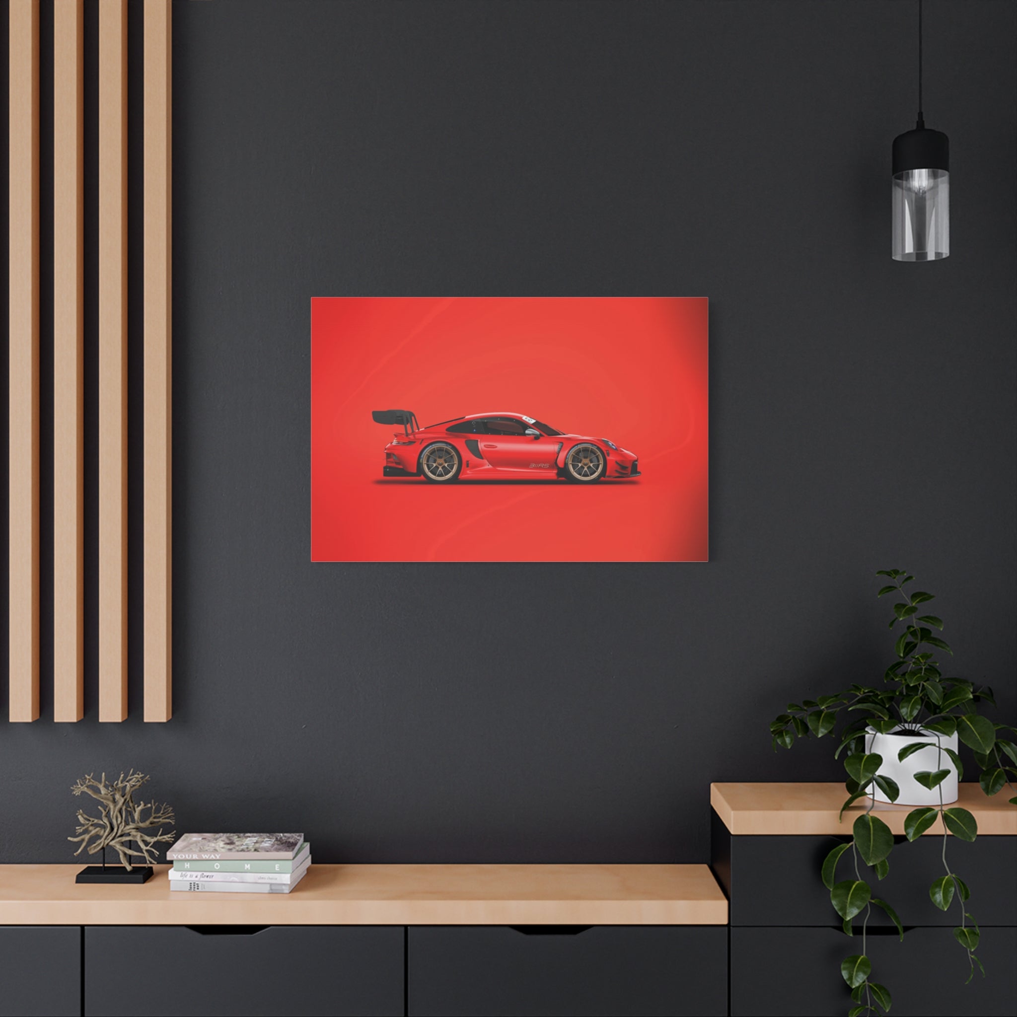 canvas-print-wall-art-porsche-911-red-gt3r-red-supercar-poster-matte-canvas-decor-stretched-large-canvas-wall-art-hypercars-1