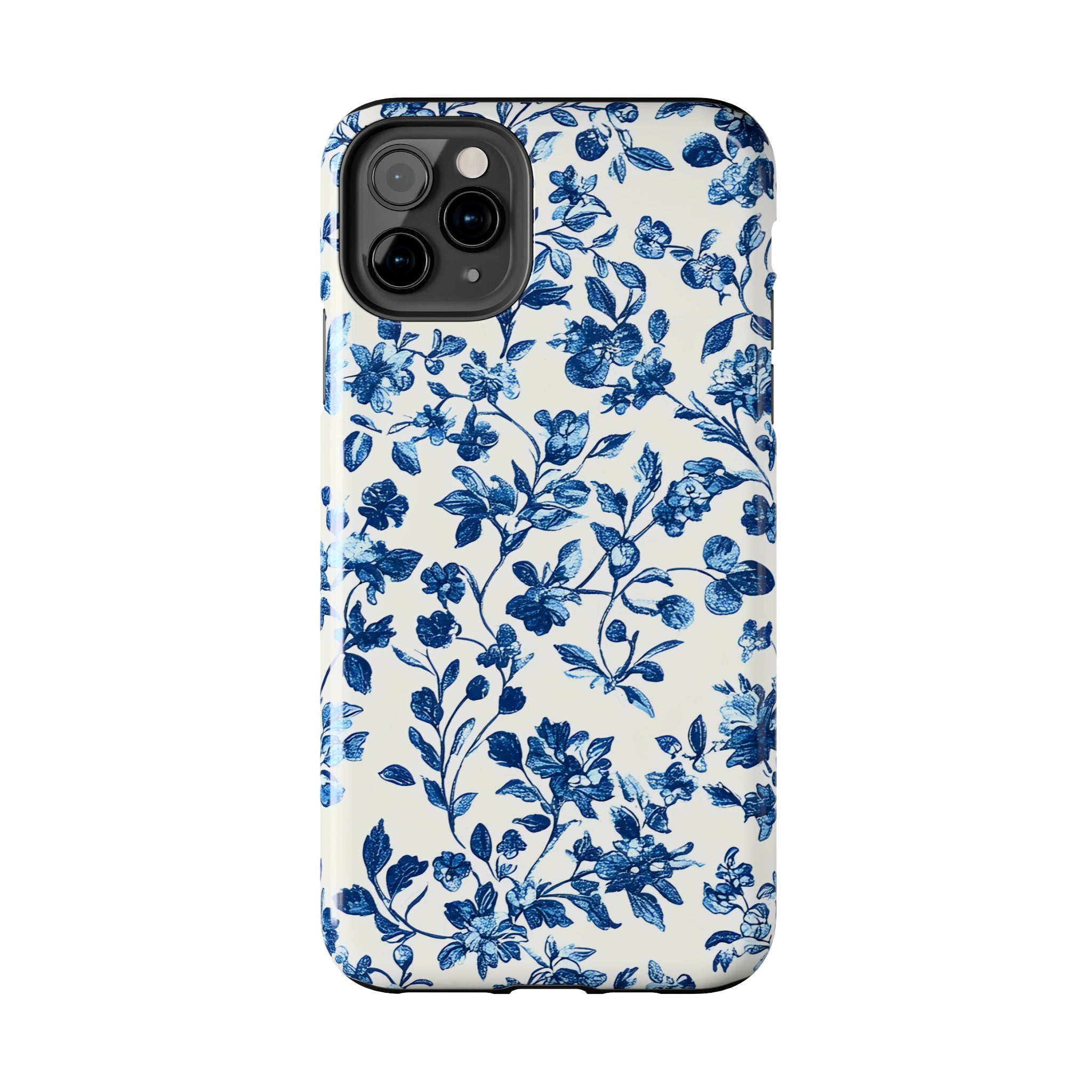 french-toile-floral-tough-phone-case-blue-phone-cover-protective-iphone-case-hard-shell-cellphone-case-vintage-design-phone-c