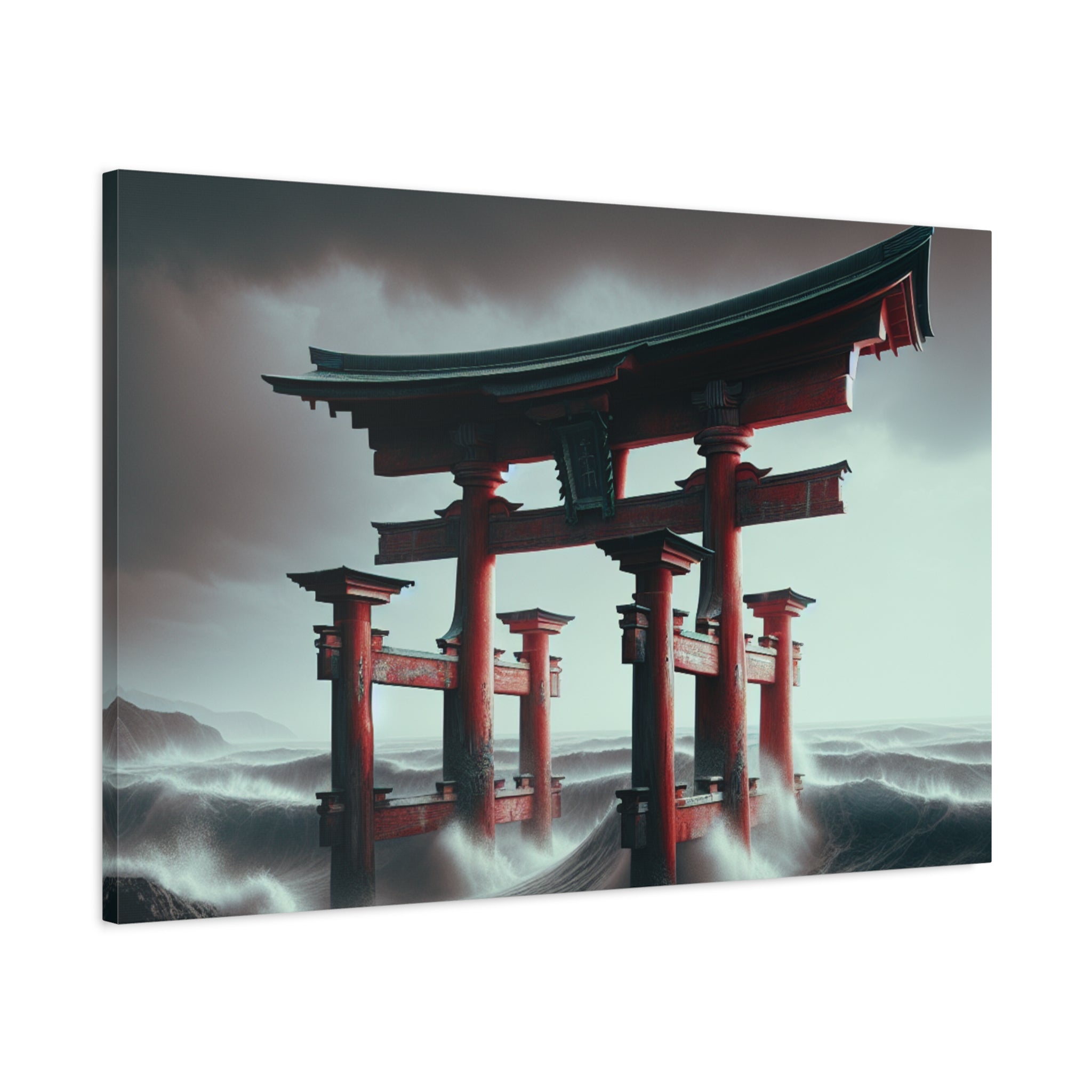canvas-art-japanese-torri-gate-geisha-wall-decor-matte-stretched-artwork-home-decoration-asian-inspired-painting-oriental-roo