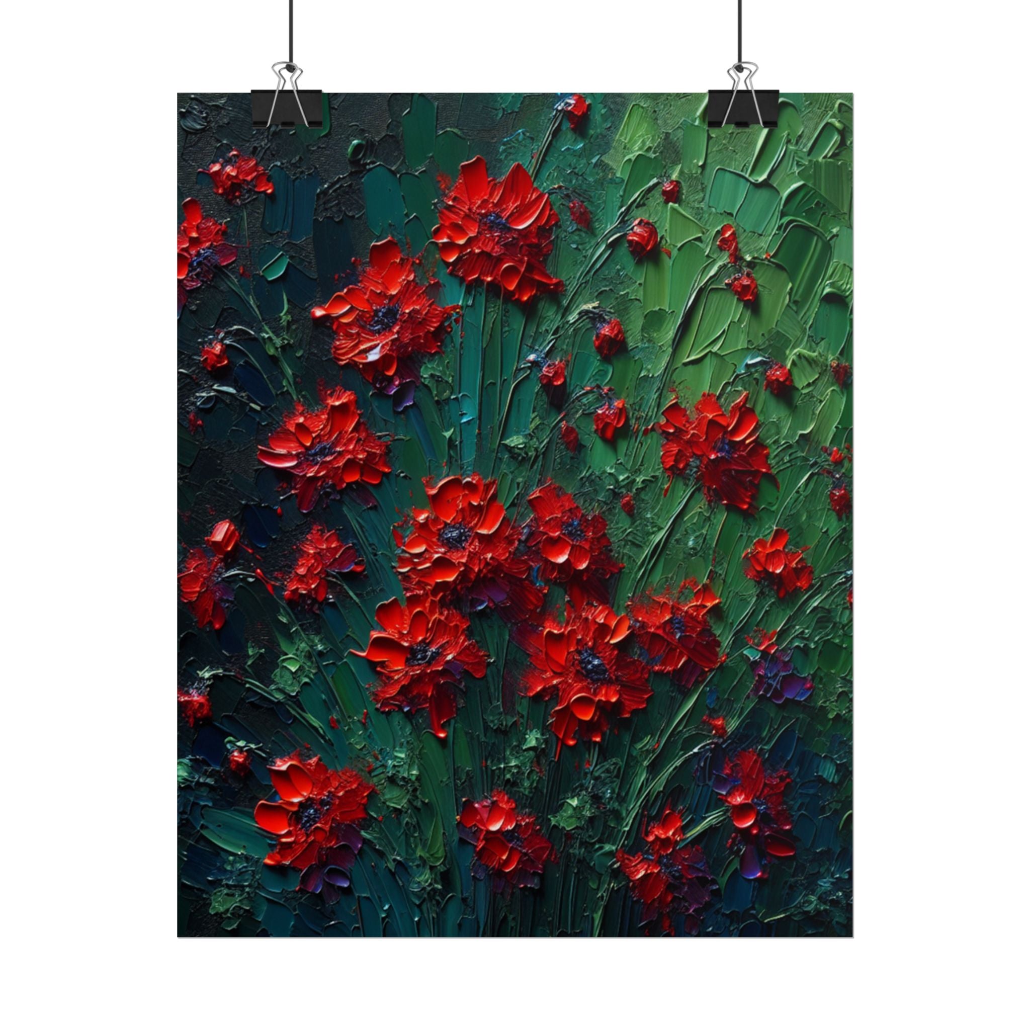 red-wildflowers-poster-print-impasto-oil-painting-look-stretched-wall-art-home-decor-floral-print-gift-for-nature-lover