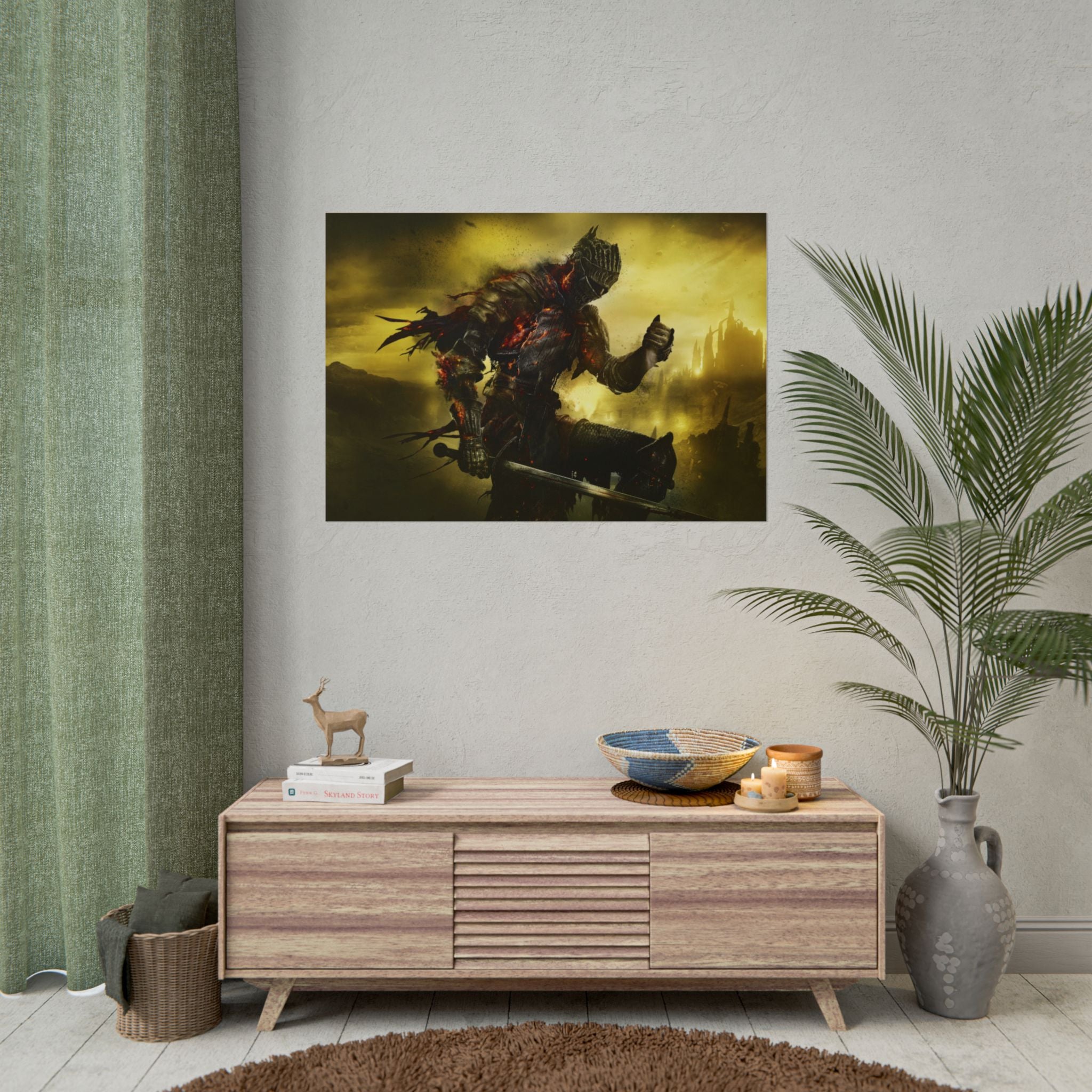 dark-souls-warrior-poster-gaming-wall-art-print-cinder-poster-art-game-wall-decor-geek-poster-print