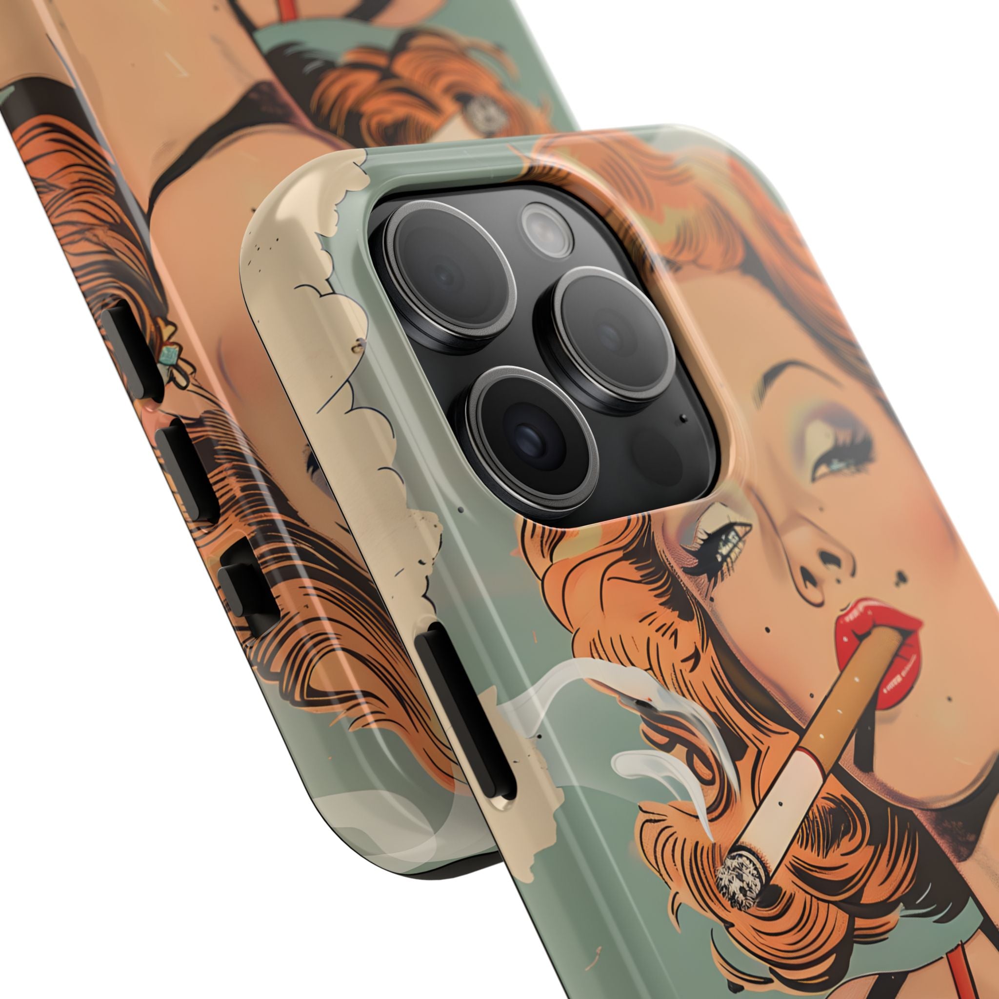 tough-phone-cases-vintage-pin-up-girl-iphone-cover-strong-phone-protector-retro-pinup-design-protective-smartphone-case