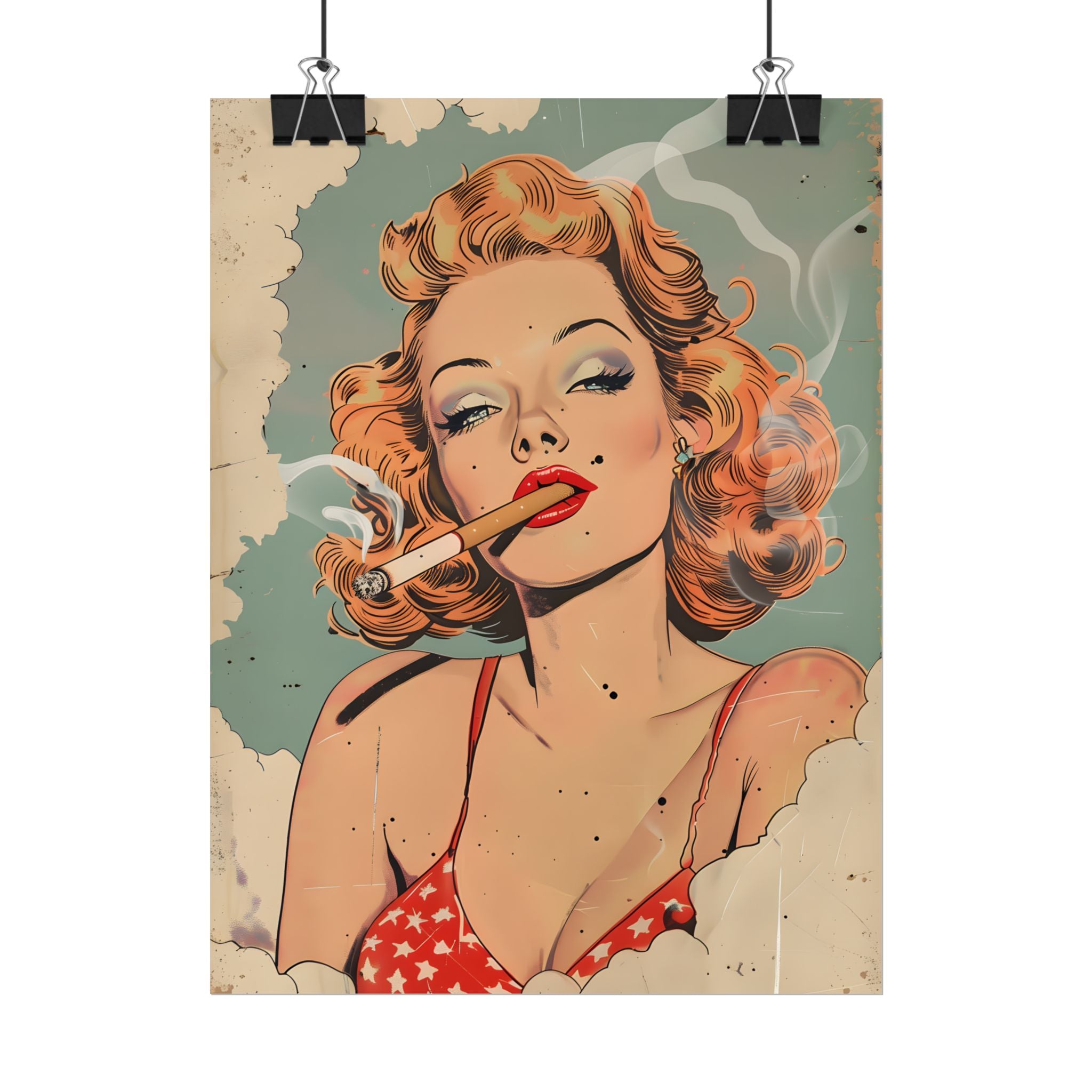 vintage-pin-up-girl-poster-print-girl-smoking-cigarette-wall-art-retro-pinup-poster-pin-up-illustration-home-decor-wall-hangi