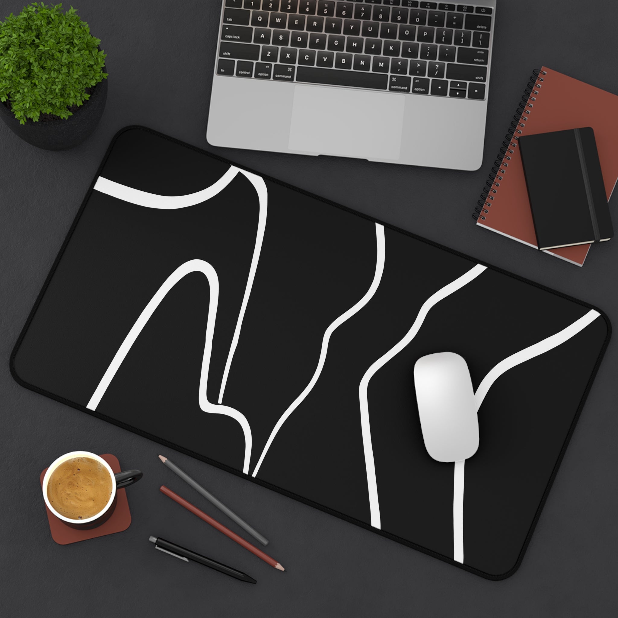 abstract-lines-monochrome-mouse-pad-black-and-white-face-desk-mat-sleek-black-and-white-desk-pad-modern-minimalist-mouse-pad
