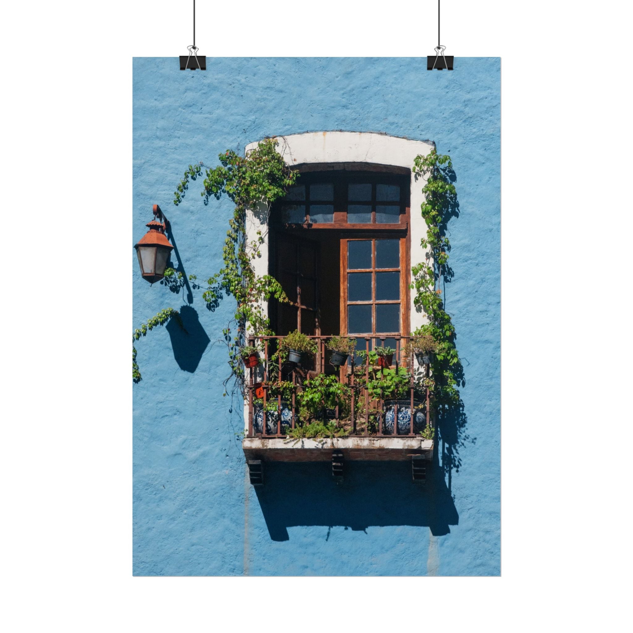 Rolled Posters, Mexican Balcony Home Decor Wall Art Hanging, Living Room Housewarming Gift, Poster Wall Art