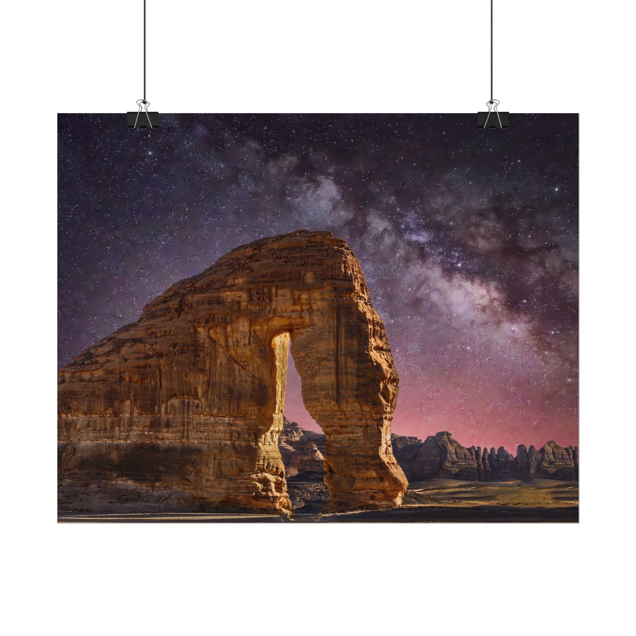 desert-landscape-poster-print-milky-way-poster-wall-art-milky-way-decor-artwork-unique-home-decor-starry-night-picture