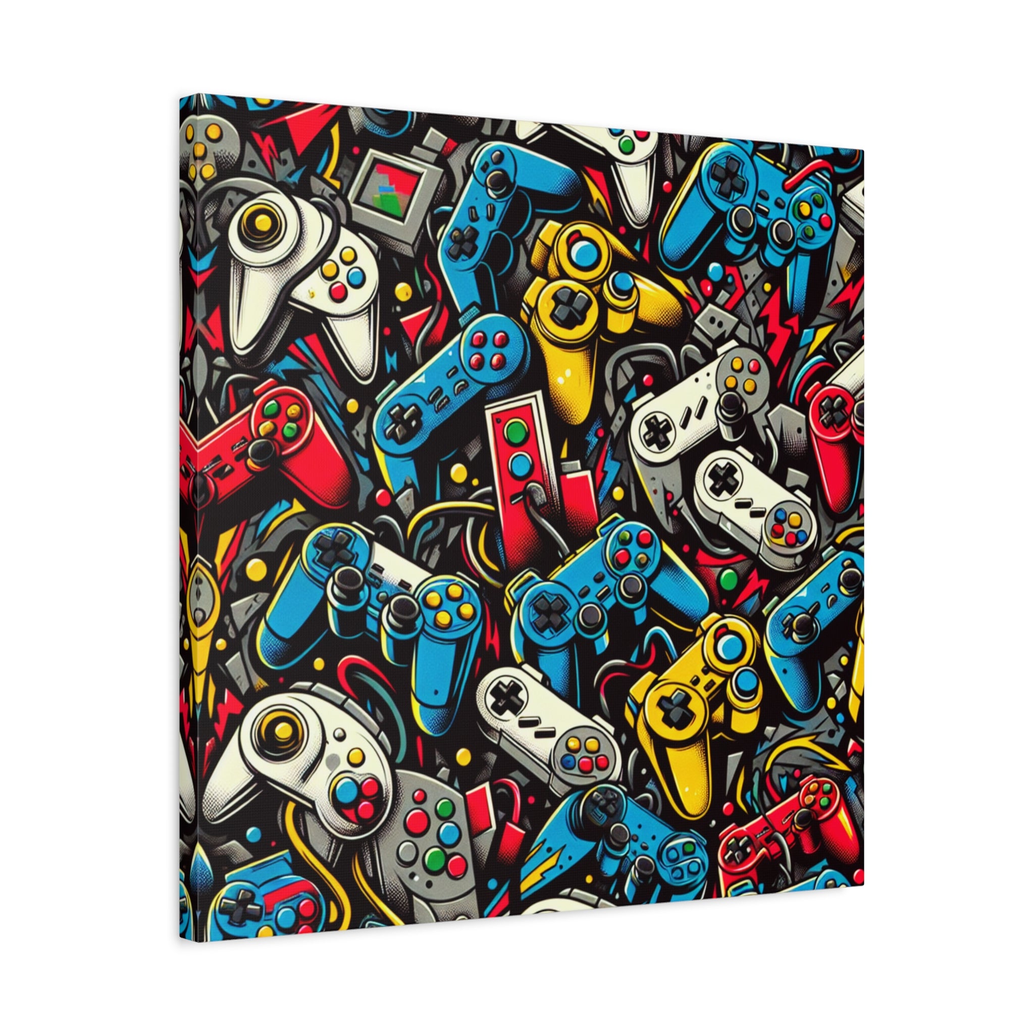 canvas-art-video-game-controller-graffiti-wall-decor-gamer-gift-teen-room-decor-boys-room-art-gaming-wall-print-man-cave-deco