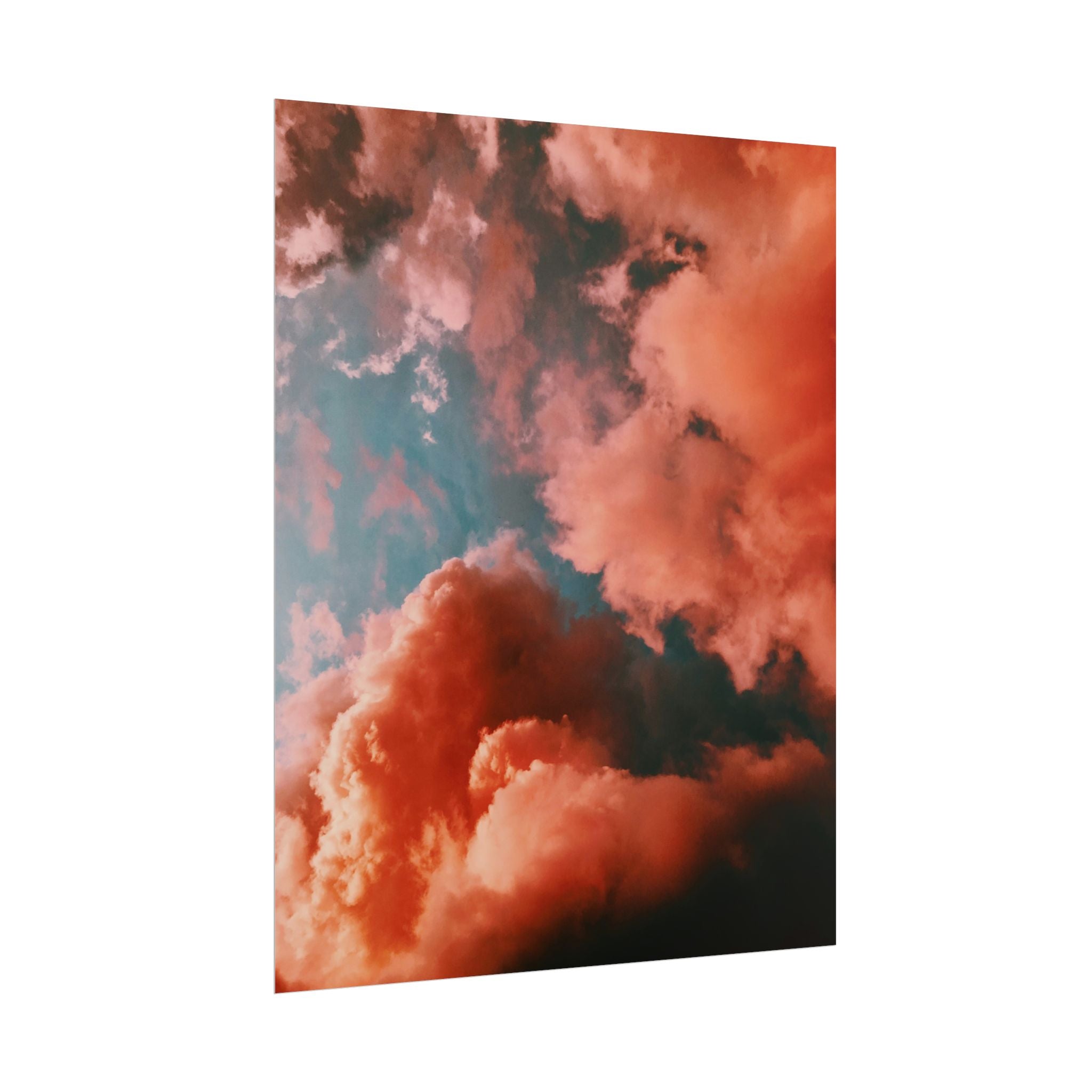 pinkish-cloud-sunset-poster-print-pink-wall-art-sunset-artwork-home-wall-decor-room-decoration-wall-hanging