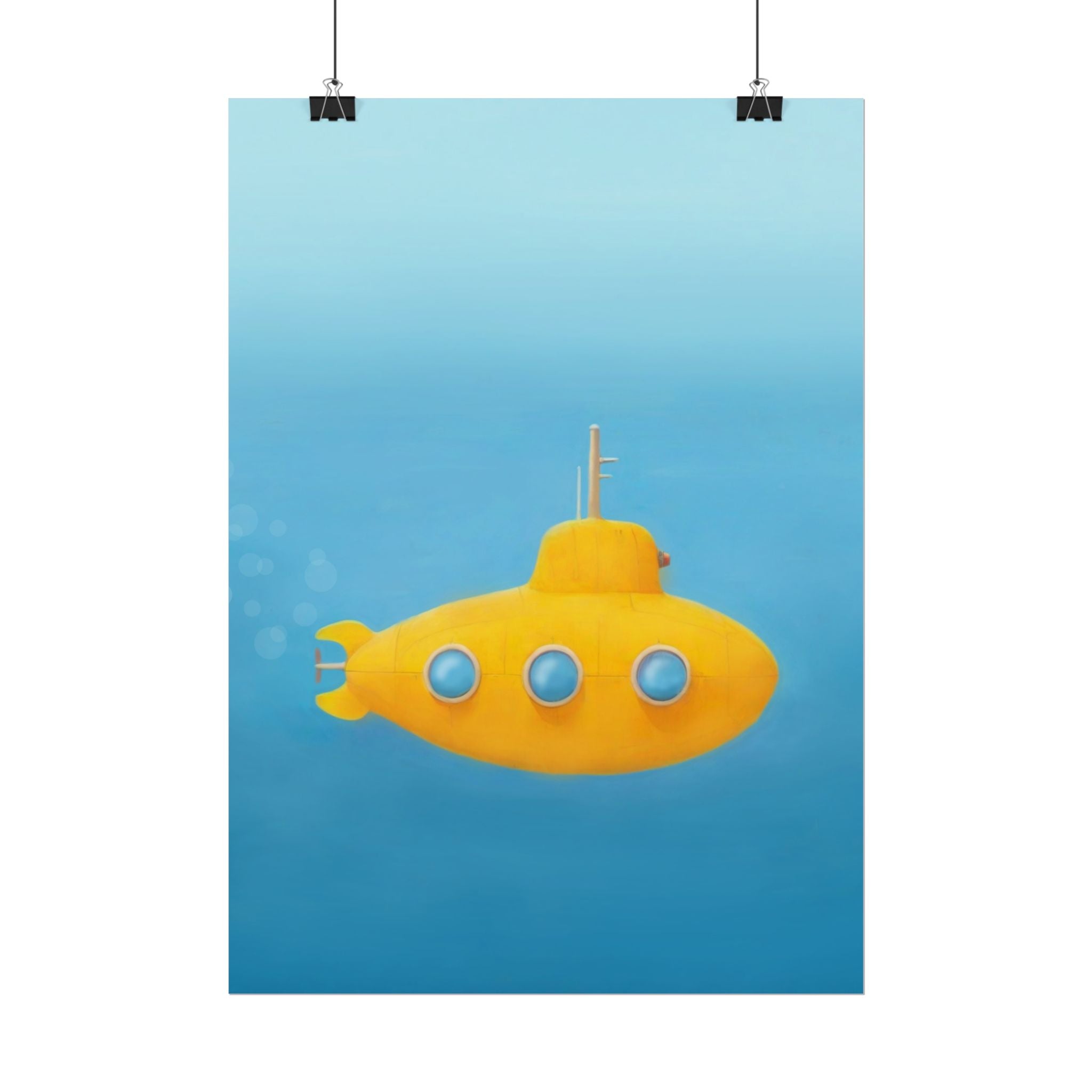 yellow-submarine-nursery-poster-art-fine-art-poster-wall-art-submarine-print-yellow-nursery-decor-gender-neutral-nursery