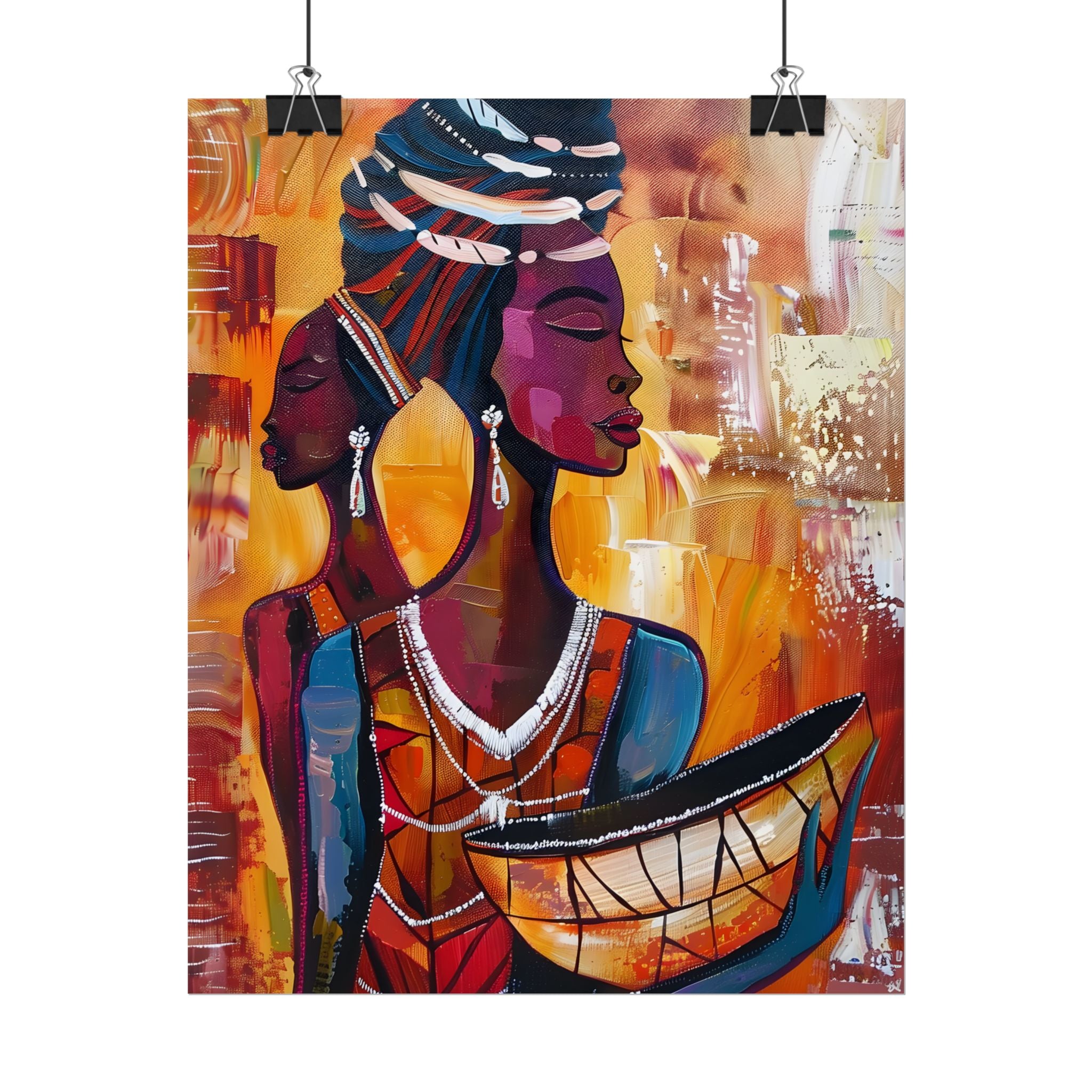traditional-african-woman-poster-print-african-portrait-afrocentric-home-wall-decor-tribal-art-african-american-art-ethnic-wa