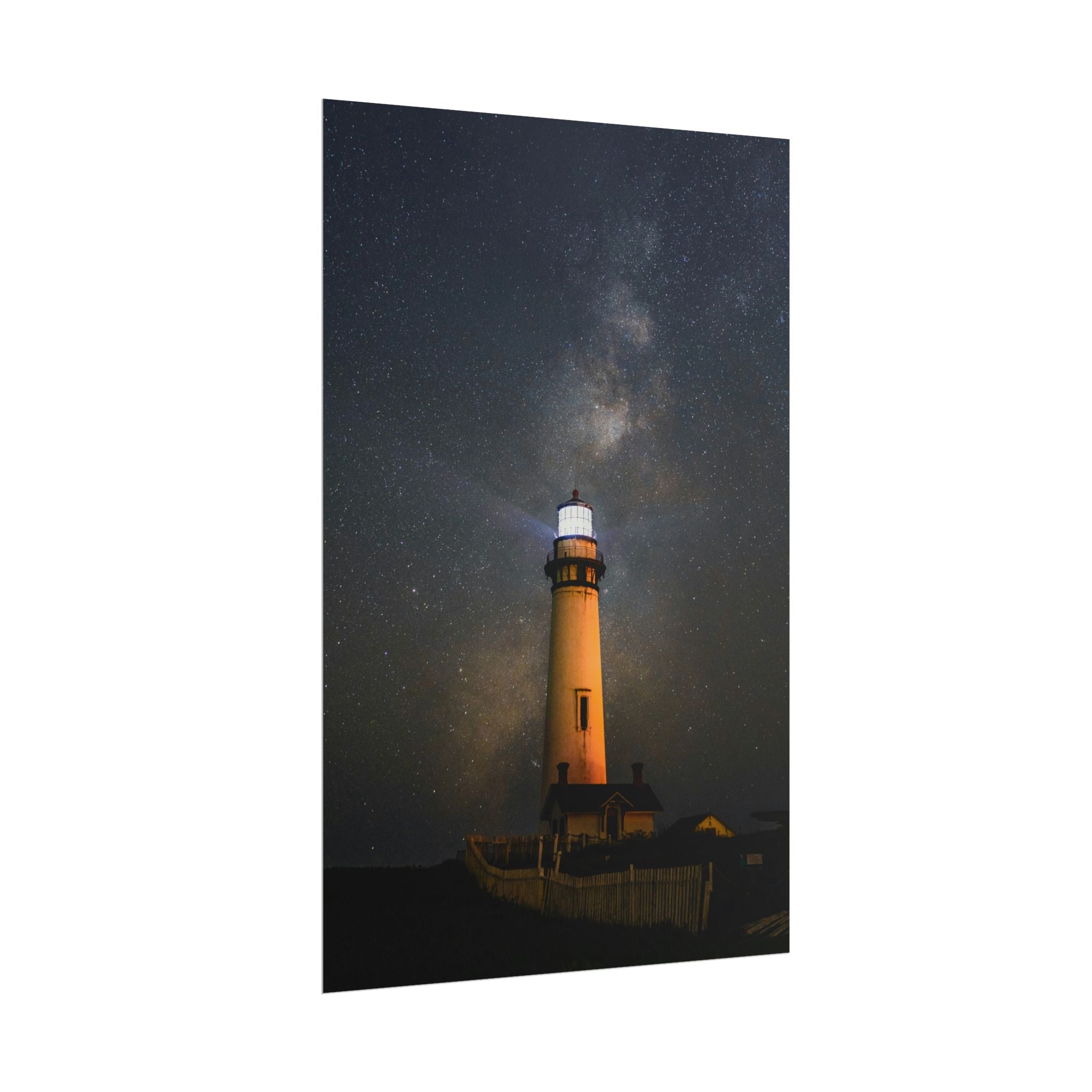 lighthouse-on-rock-poster-print-coastal-wall-art-nautical-decor-beach-house-decoration-seaside-wall