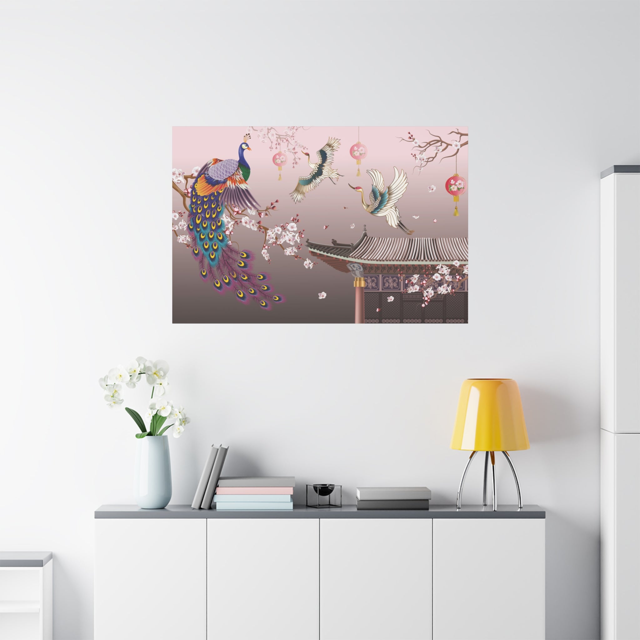 canvas-wall-art-chinese-lantern-dragon-decor-asian-home-decor-oriental-style-print-matte-canvas-stretched-artwork-chinese-new