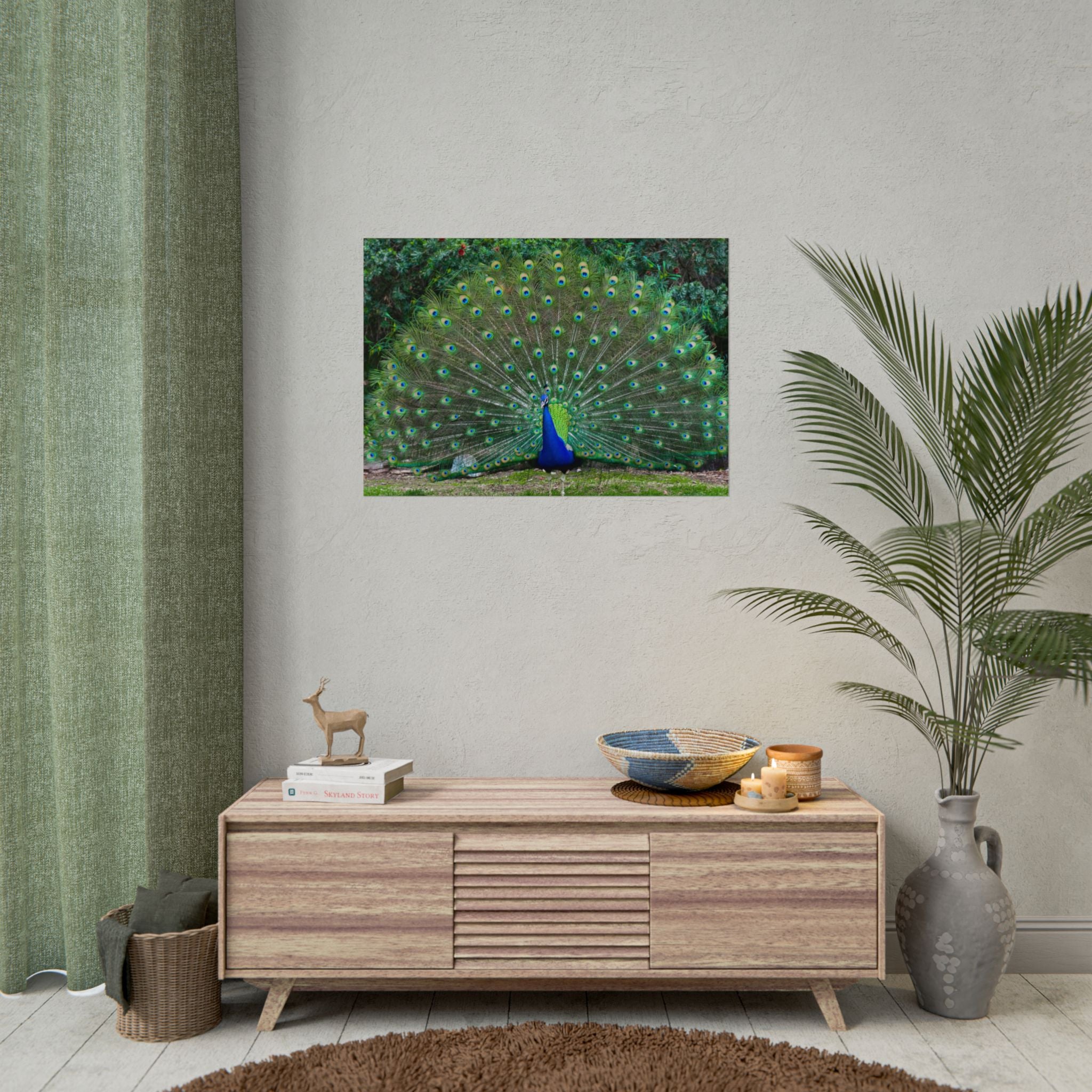 peacock-fine-art-poster-wall-art-print-gift-home-decor-rolled-posters-art-prints-unique-room-decor-animal-lover-gift-nature