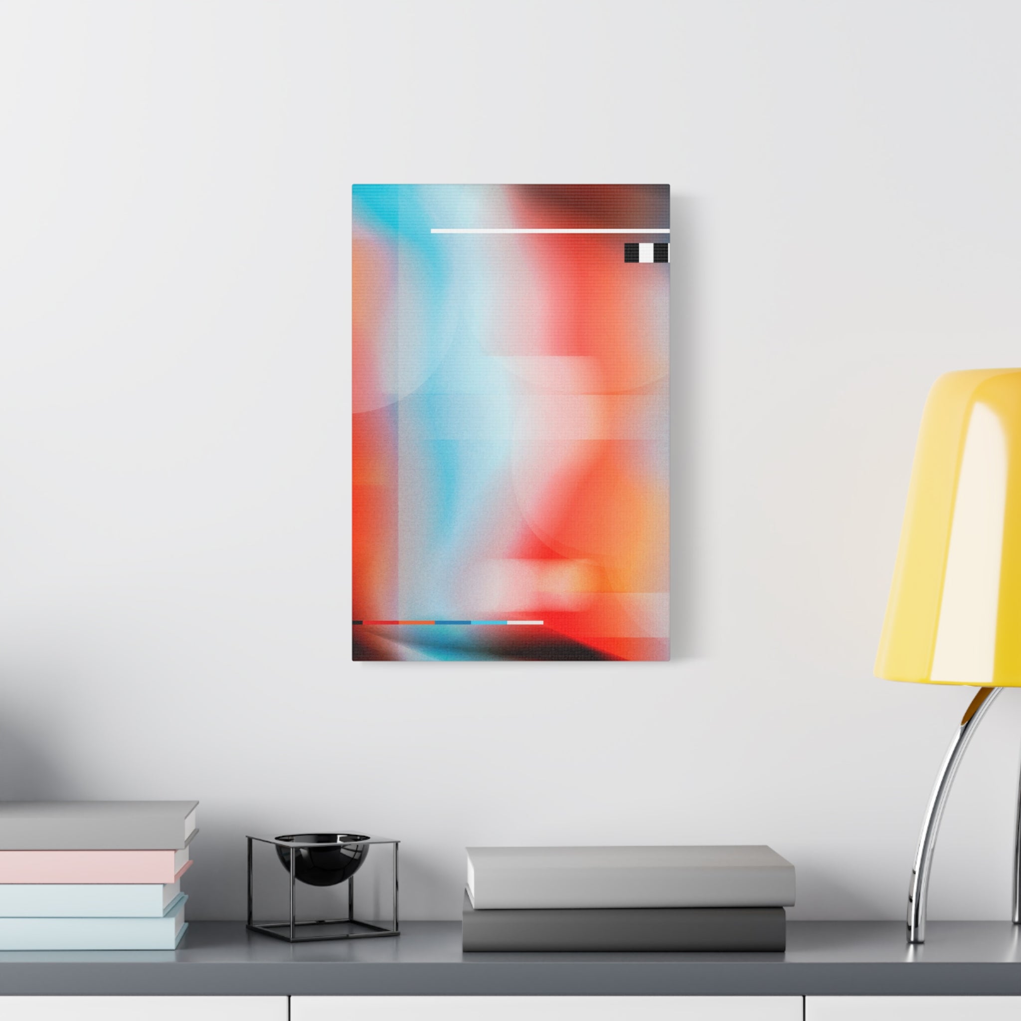 canvas-print-abstract-orange-retro-colorful-home-decor-wall-art-stretched-matte-canvas-living-room-decor-unique-gift-idea