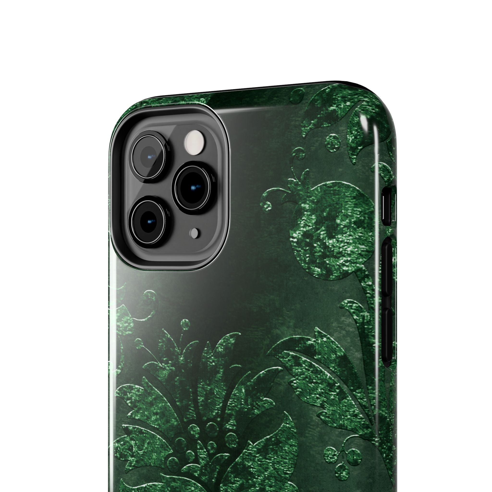 embossed-emerald-velvet-tough-iphone-case-protective-iphone-cover-heavy-duty-iphone-case-rugged-phone-case-durable-smartphone