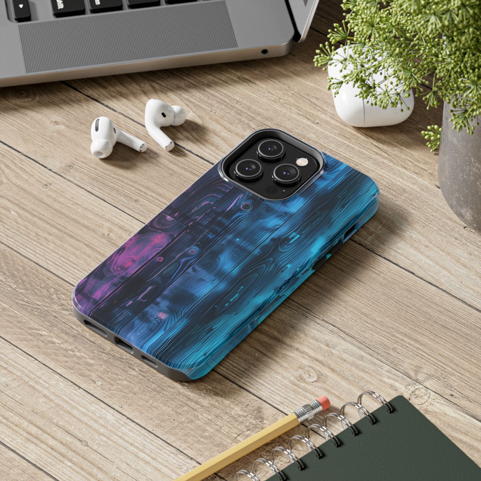 disco-neon-tough-iphone-cases-wood-grain-texture-iphone-case-cover-protective-iphone-shell-unique-iphone-accessories-iphone-1
