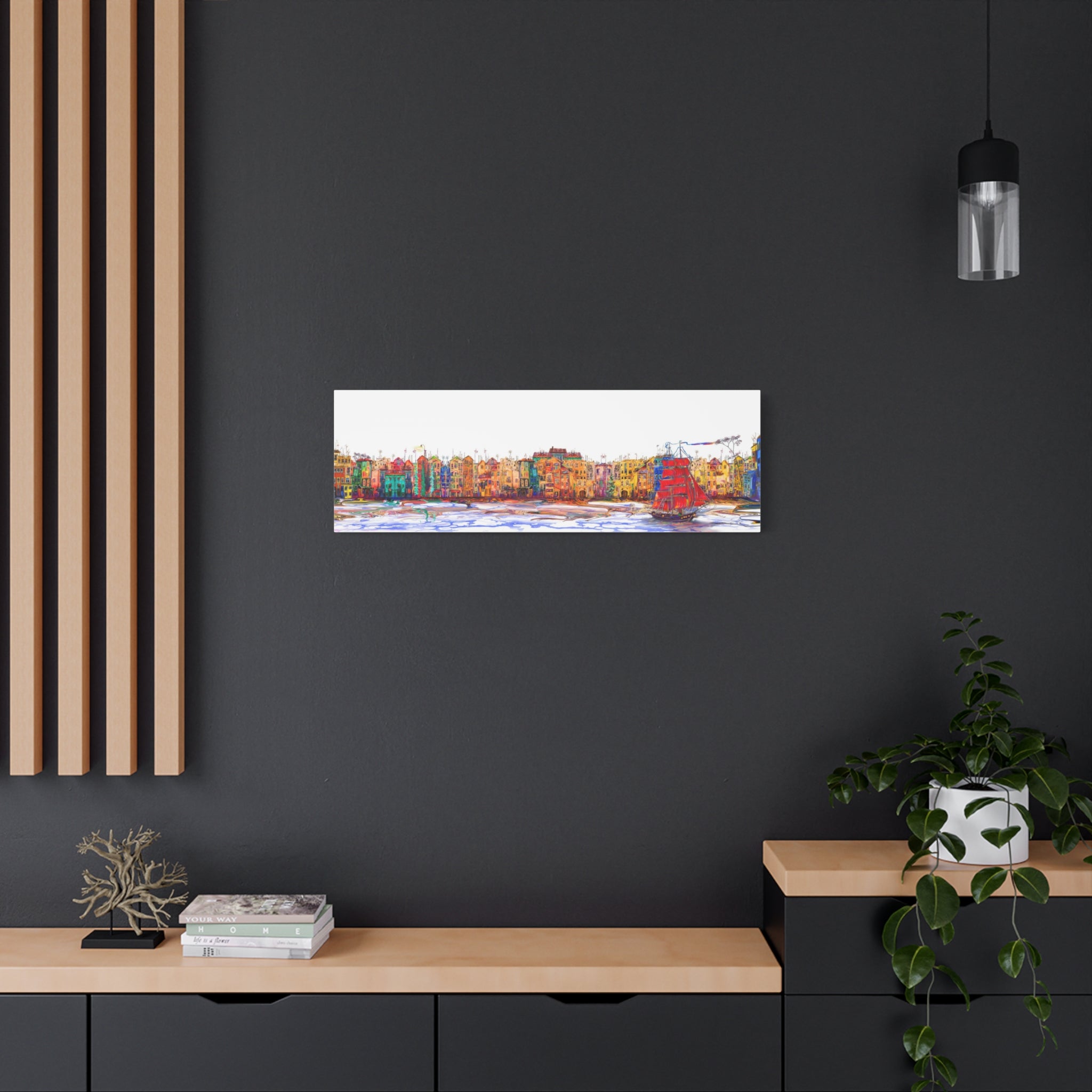 canvas-print-cityscape-amsterdam-oil-painting-sail-ship-wall-art-living-room-decor-stretched-matte-canvas-1-25-quot-home-offi