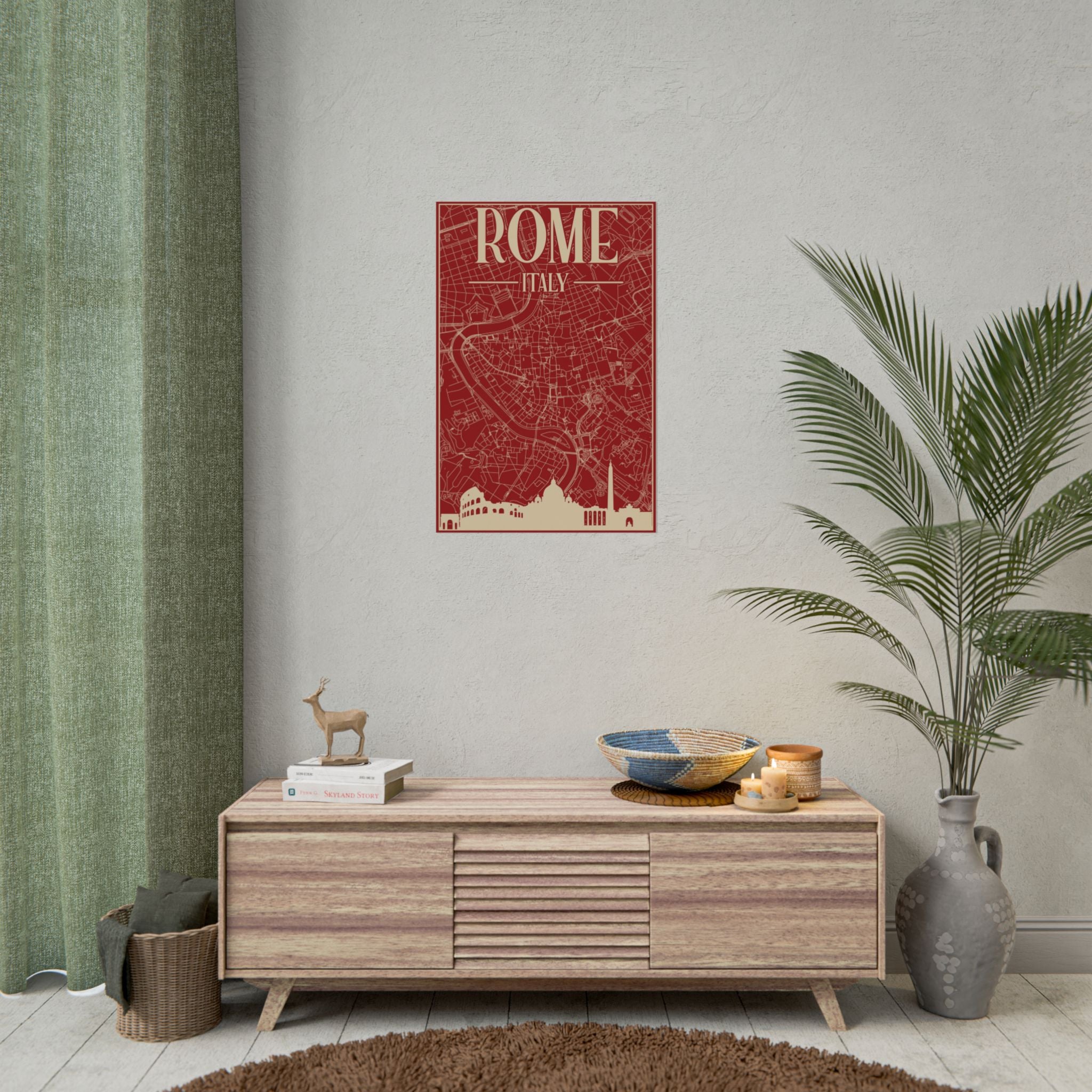 rome-italy-travel-poster-rolled-posters-for-home-decor-wall-art-print-italian-cityscape-wall-hanging