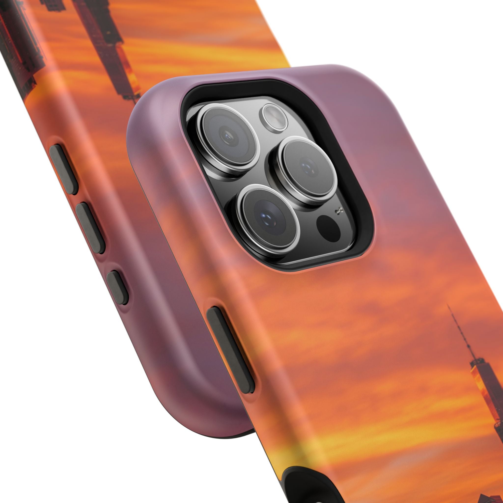 sunset-nyc-cityscape-magnetic-tough-case-durable-phone-protector-new-york-tough-case-gift-for-photographers-urban-aesthetic