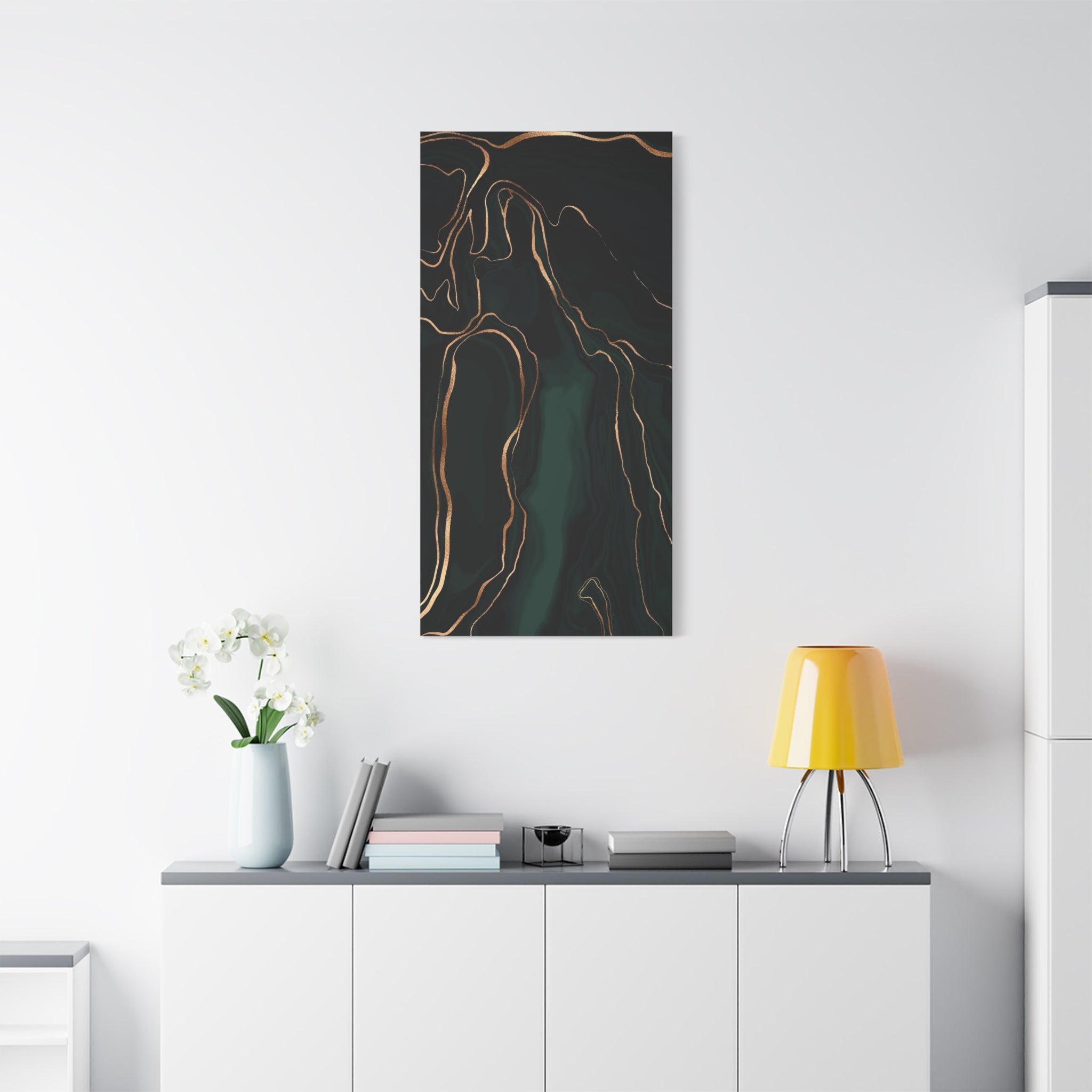 canvas-print-abstract-green-gold-painting-wall-art-home-decor-office-decor-green-canvas-bedroom-modern-art-green-print
