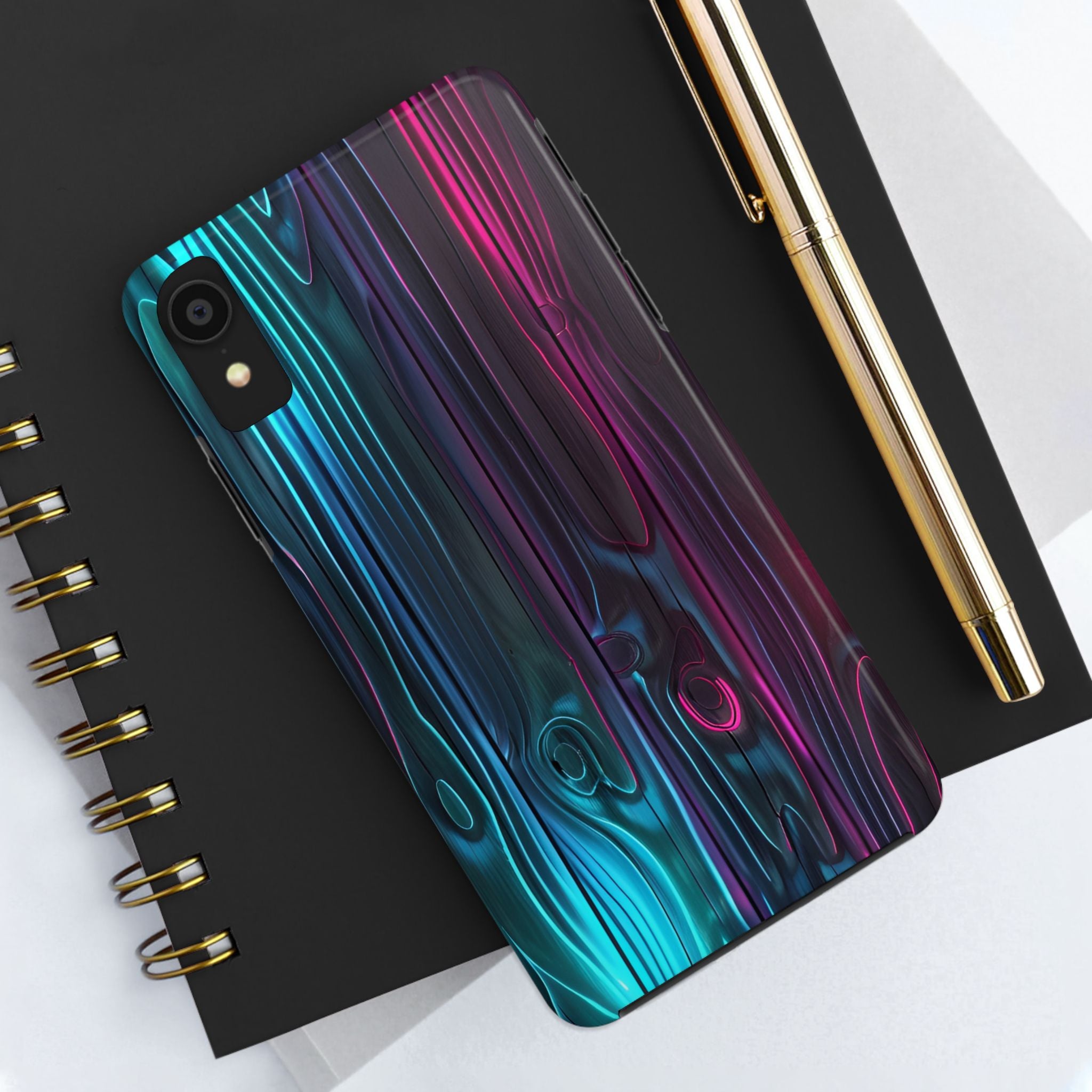 disco-neon-tough-iphone-cases-wood-grain-texture-iphone-case-cover-protective-iphone-shell-unique-iphone-accessories-iphone-1