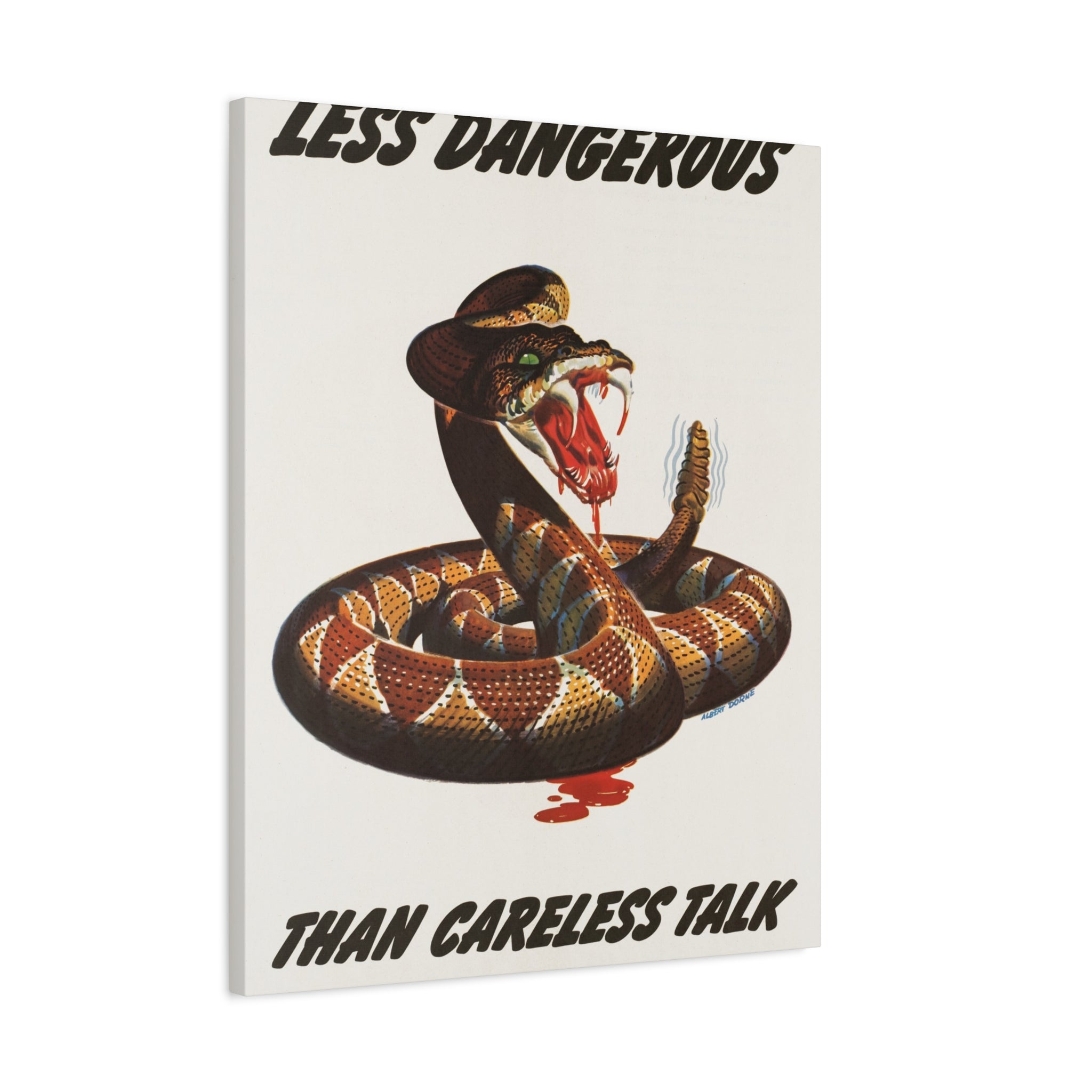 canvas-print-cobra-motivational-art-matte-finish-stretched-wall-art-less-dangerous-than-careless-talk-home-decor