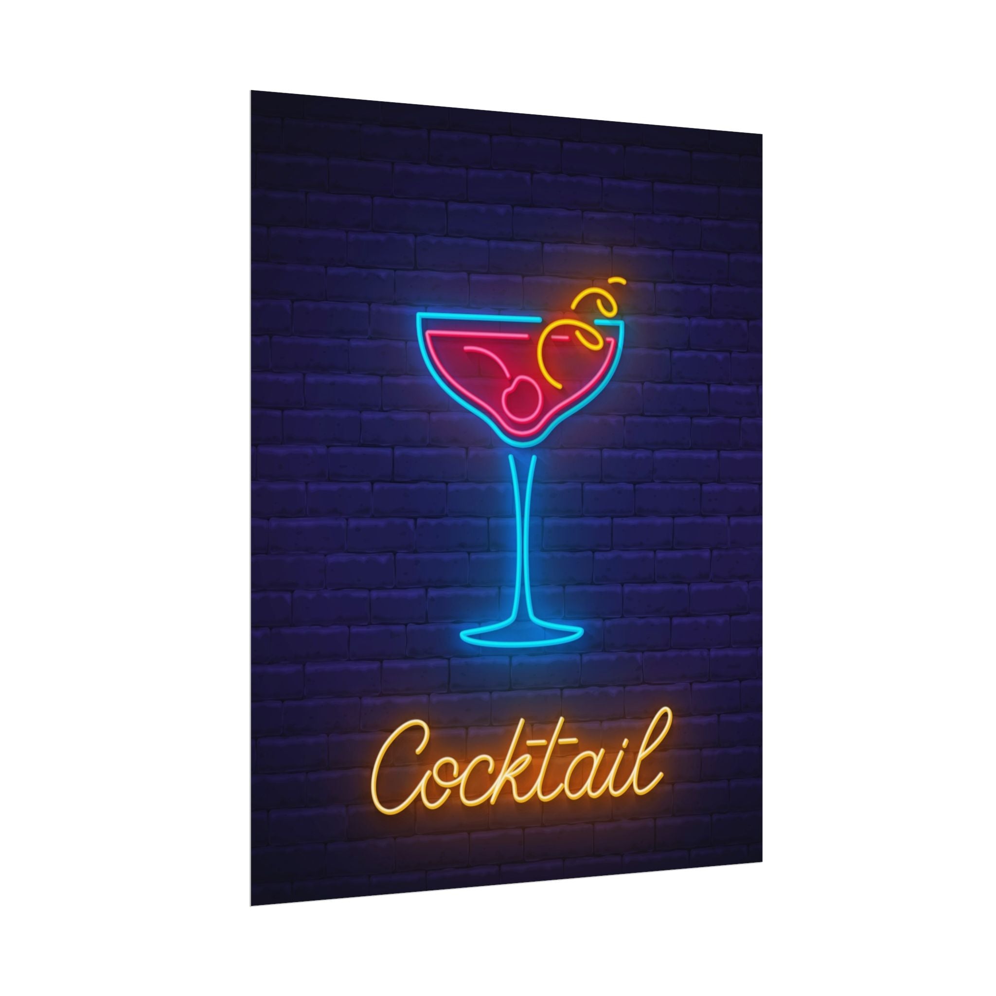 cocktail-neon-martini-poster-wall-art-decor-large-poster-artwork-cocktail-print-bar-decor-kitchen-wall-art