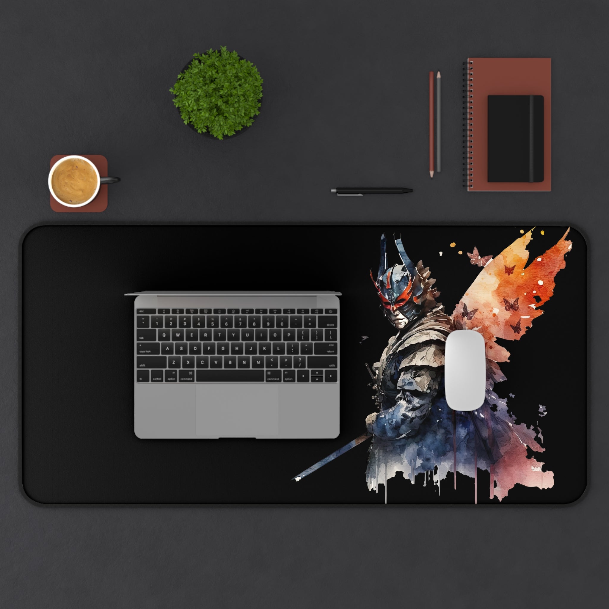 japanese-samurai-watercolor-mousepad-desk-mat-desk-pad-for-home-office-gaming-japandi-art-large-keyboard-mat-gift-for-him