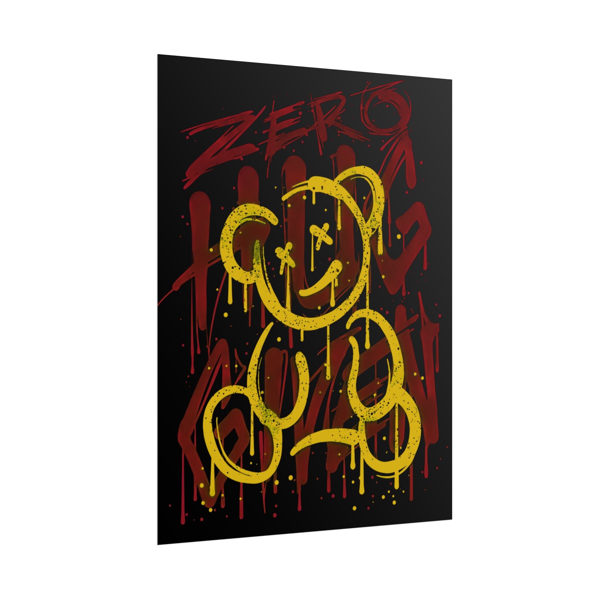 zero-hug-given-poster-print-teddy-bear-print-graffiti-wall-art-fun-wall-art-moody-wall-art-emotional-wall-decor