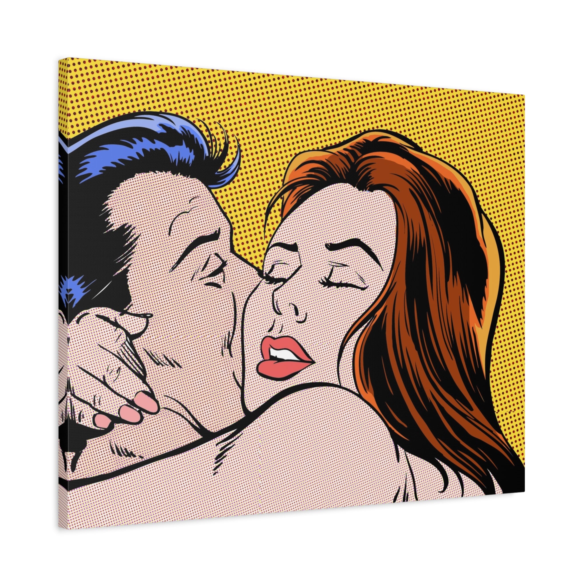 pop-art-canvas-print-retro-wall-art-stretched-matte-canvas-kiss-love-home-decor-wall-decor-poster-decorative-art-gift