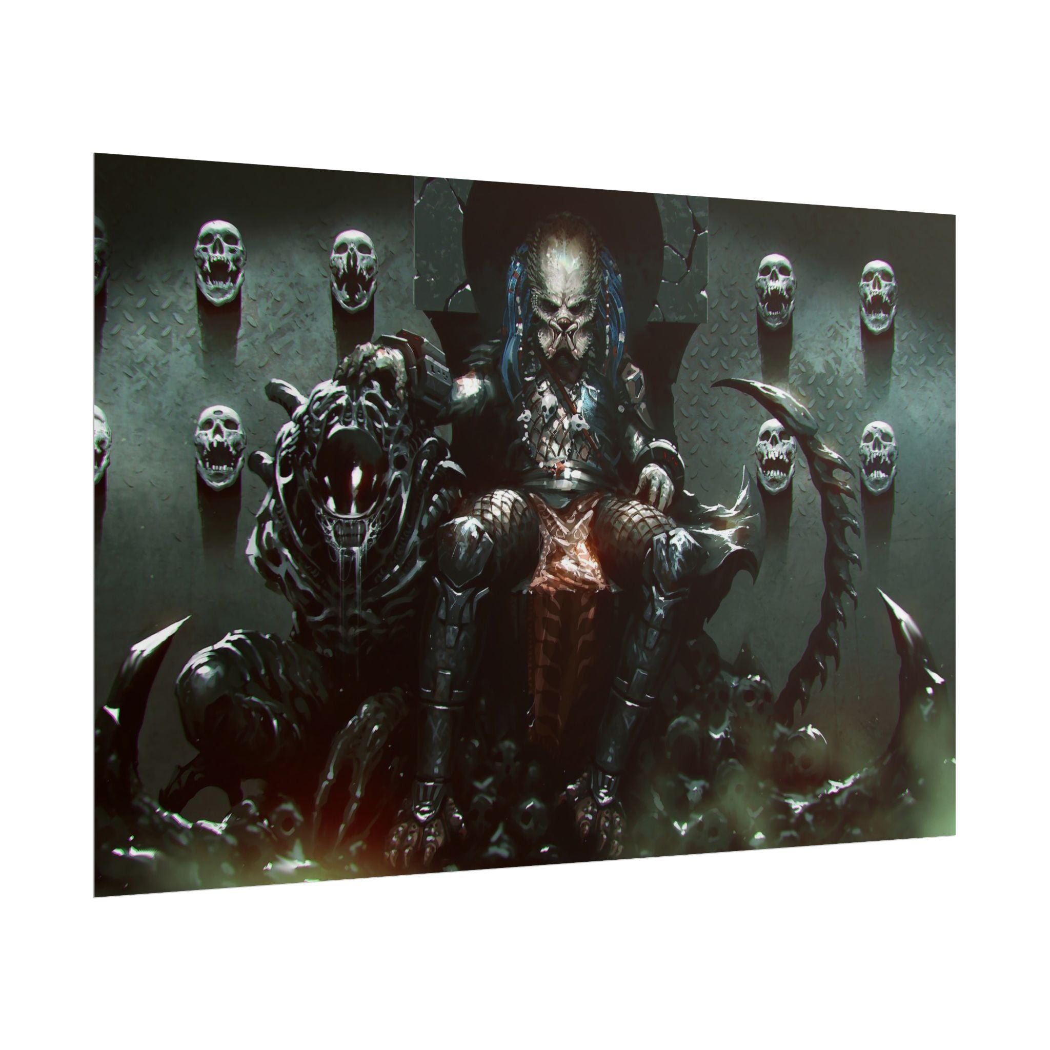 predator-alien-poster-art-xenomorph-movie-poster-print-alien-wall-art-sci-fi-home-decor-geek-wall-decor