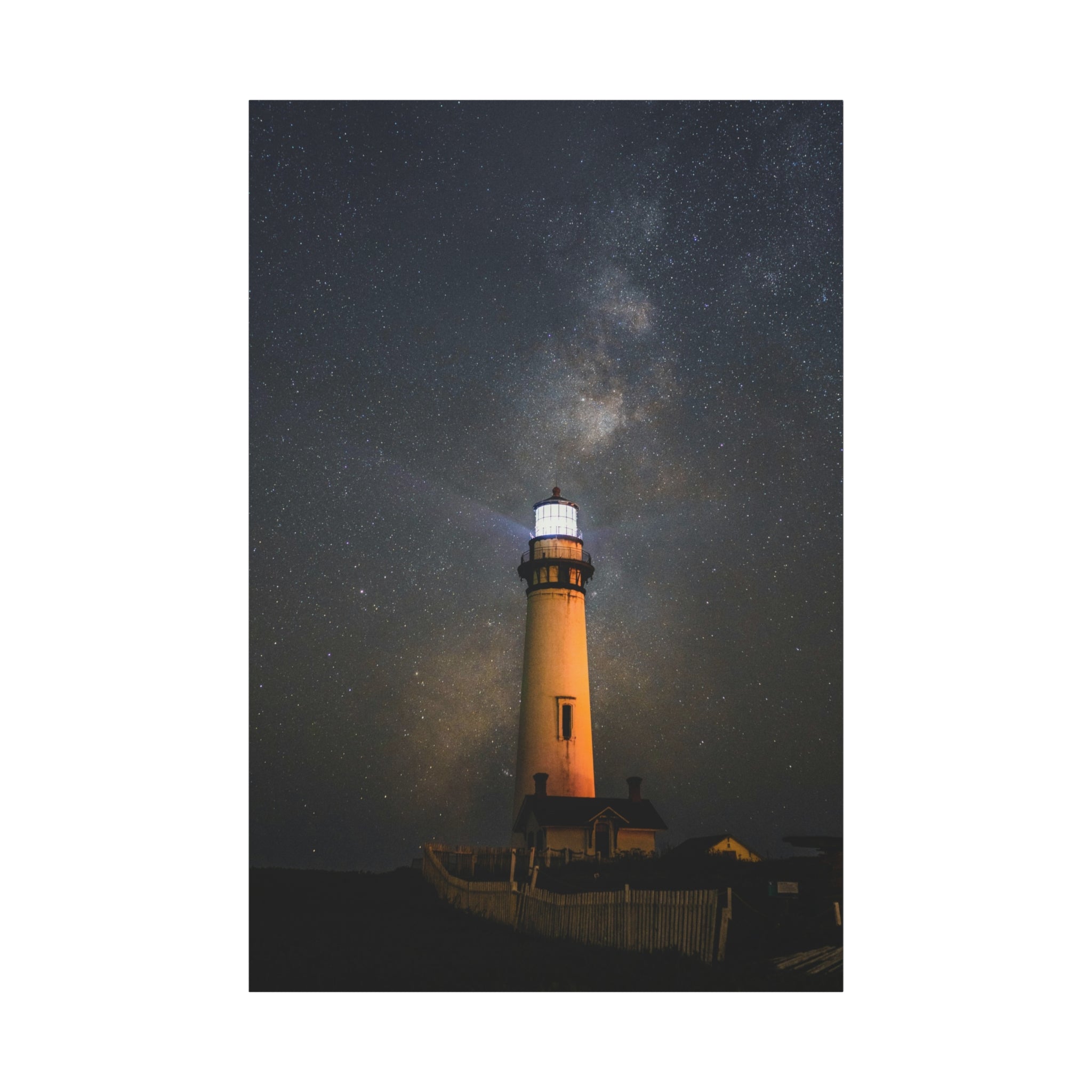 canvas-print-lighthouse-on-rock-matte-canvas-stretched-1-25-inch-coastal-wall-art-nautical-decor-beach-house-decoration-seasi