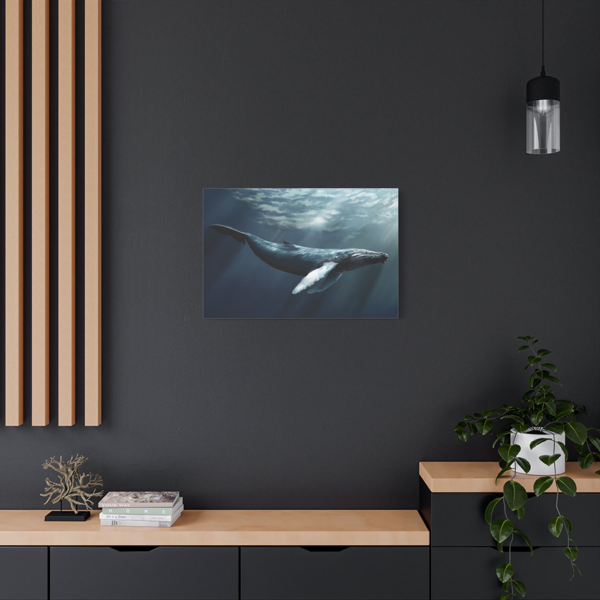 canvas-art-humpback-whale-wall-decor-matte-stretched-print-underwater-ocean-painting-nautical-home-decor-sea-life-artwork-wha