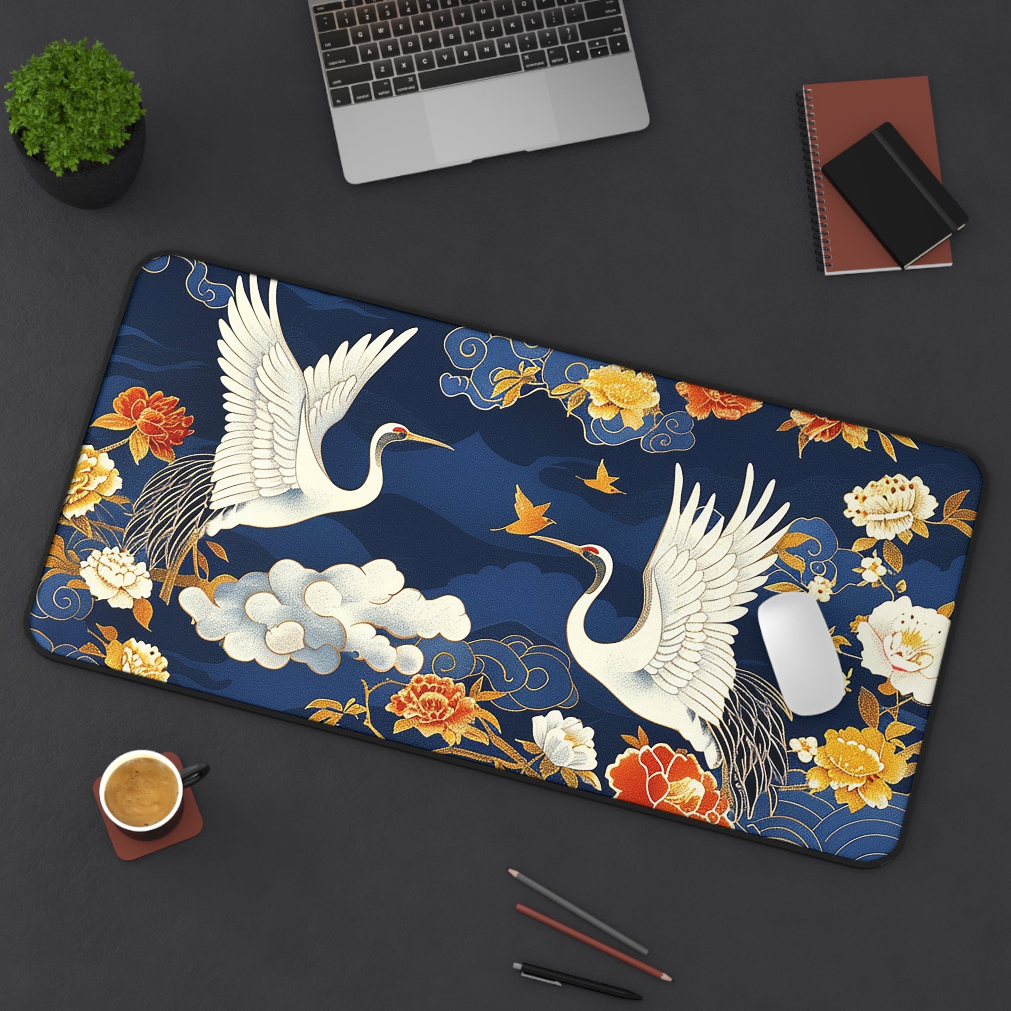 japanese-cranes-art-desk-mat-mousepad-desk-pad-for-home-office-white-asian-crane-design-gift-for-bird-lovers-office-decor-wor