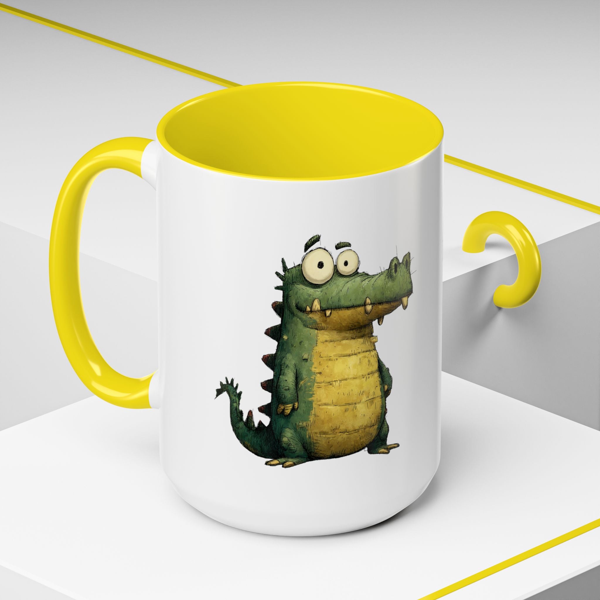 Funny Alligator Accent Coffee Mug | Cute Animal Mug for Nature Lovers, Ideal Gift for Birthdays, Holidays, Home Decor