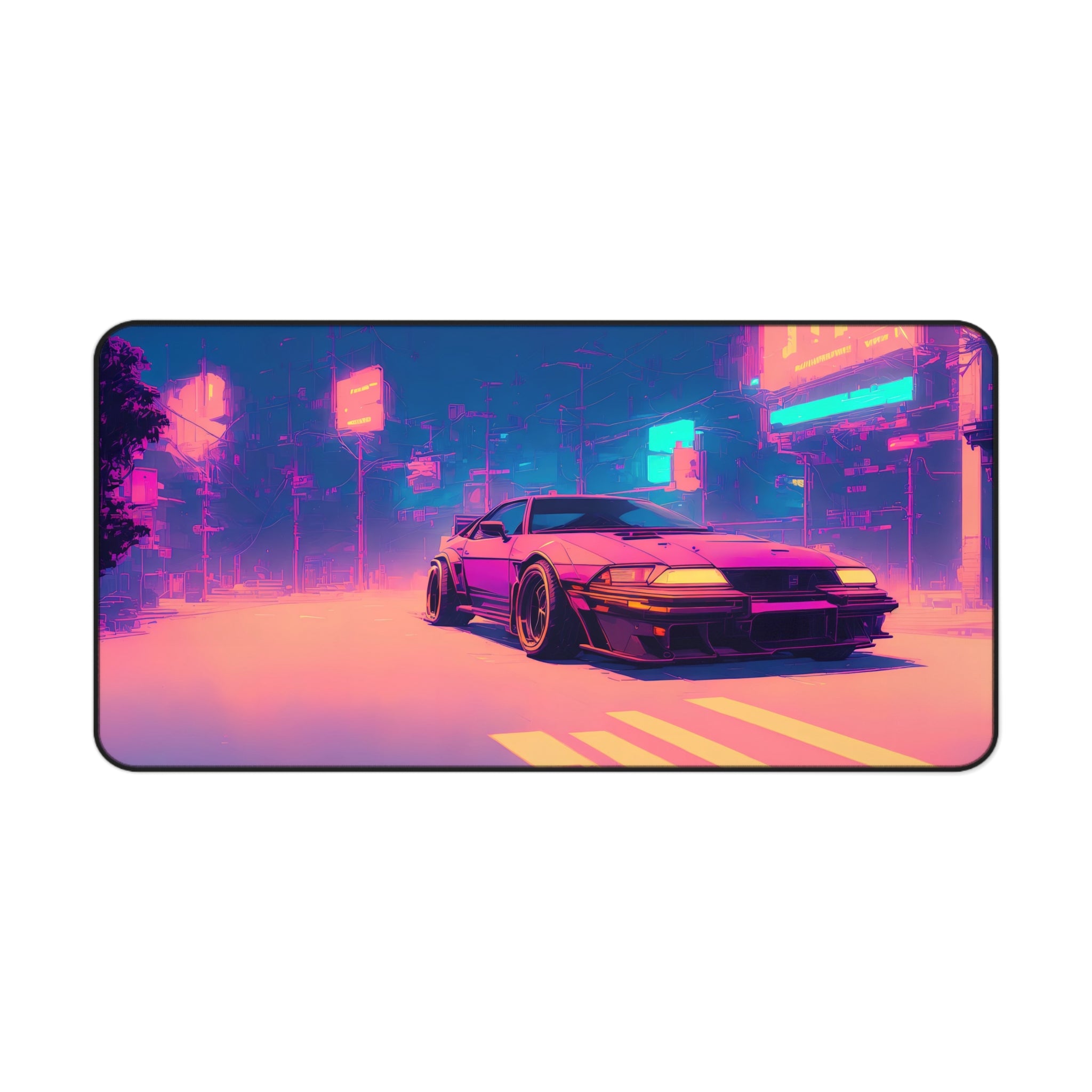 sports-car-sci-fi-city-vaporwave-mouse-pad-retrowave-city-desk-mat-neon-synthwave-desk-pad-vaporwave-neon-colors