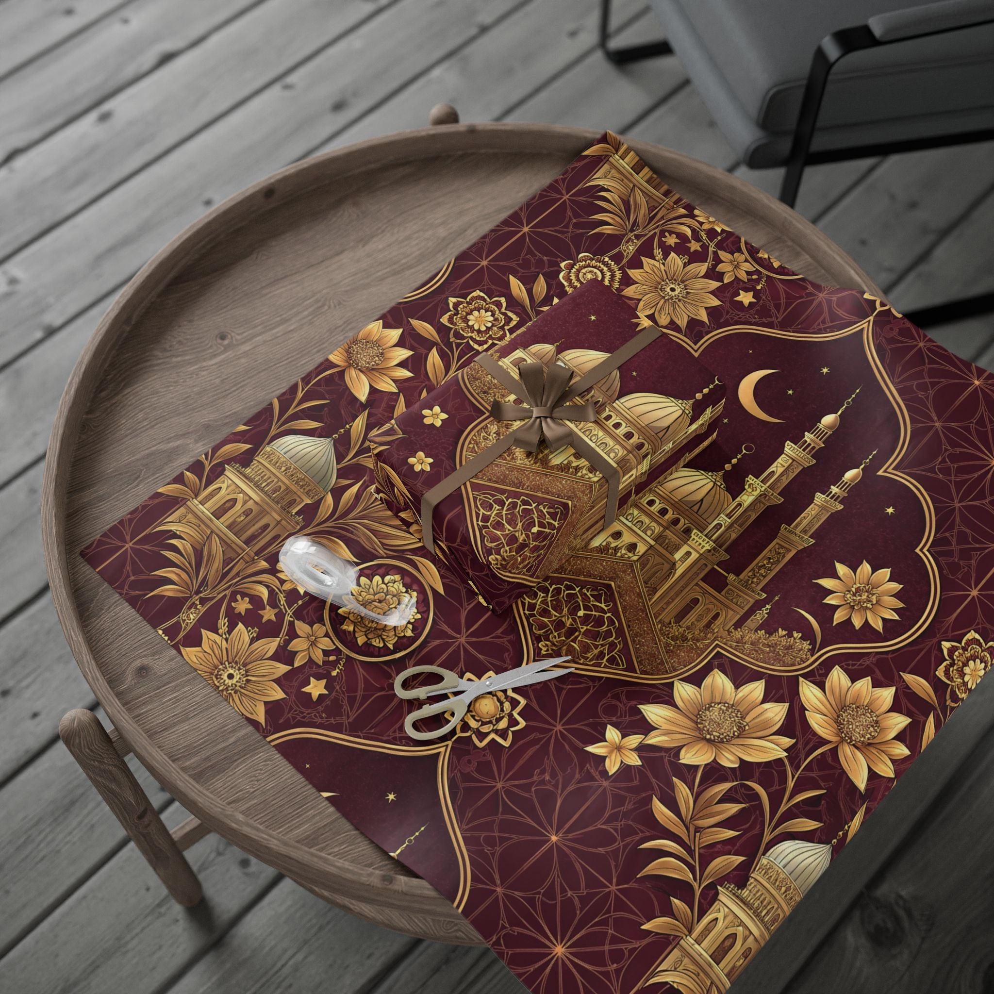 ramadan-night-wrapping-papers-islamic-celestial-gift-wrap-mosque-silhouette-eid-holiday-supplies-festive-present-packaging-re