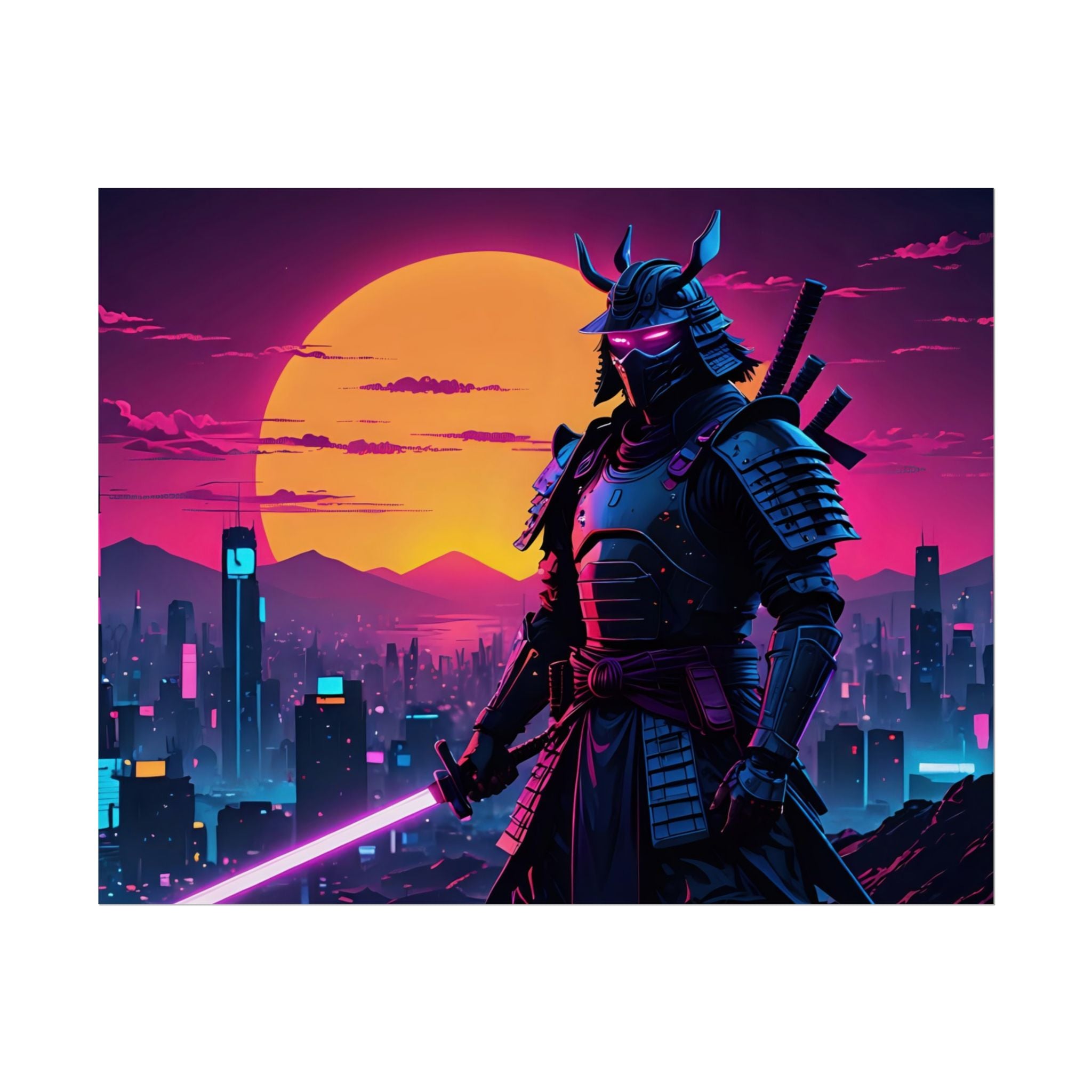 samurai-retrowave-poster-print-synthawave-wall-art-poster-gift-for-anime-fans-home-decor-japanese-art-retro-aesthetic-lightsa